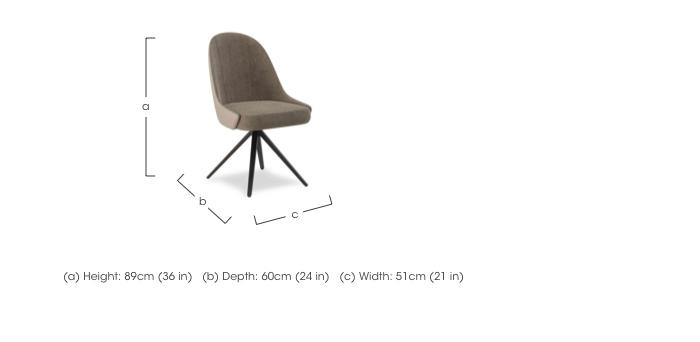 Julio Pair of Swivel Dining Chairs in  on Furniture Village