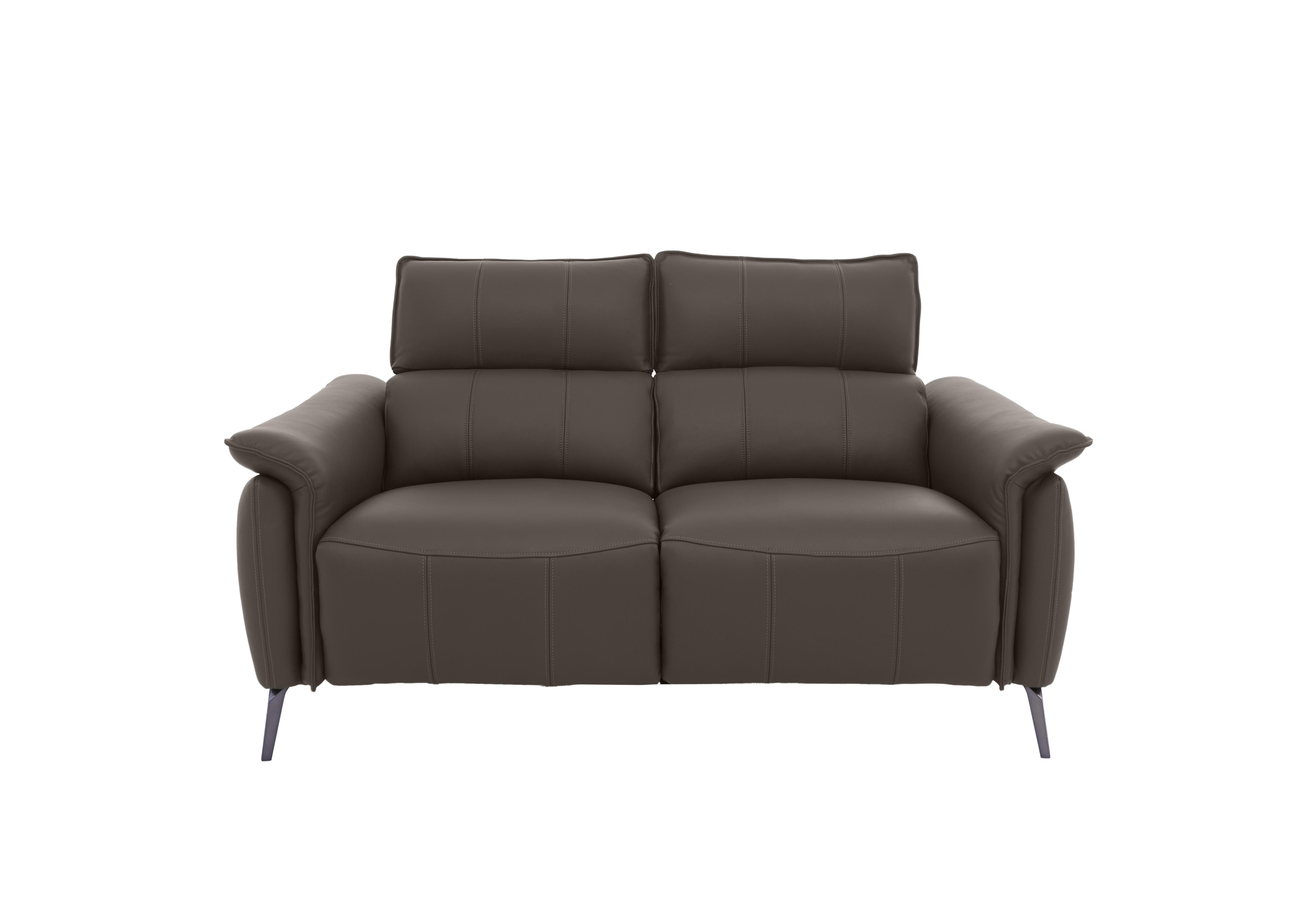 Jude Leather 2 Seater Sofa in Montana Storm Cat-60/21 on Furniture Village