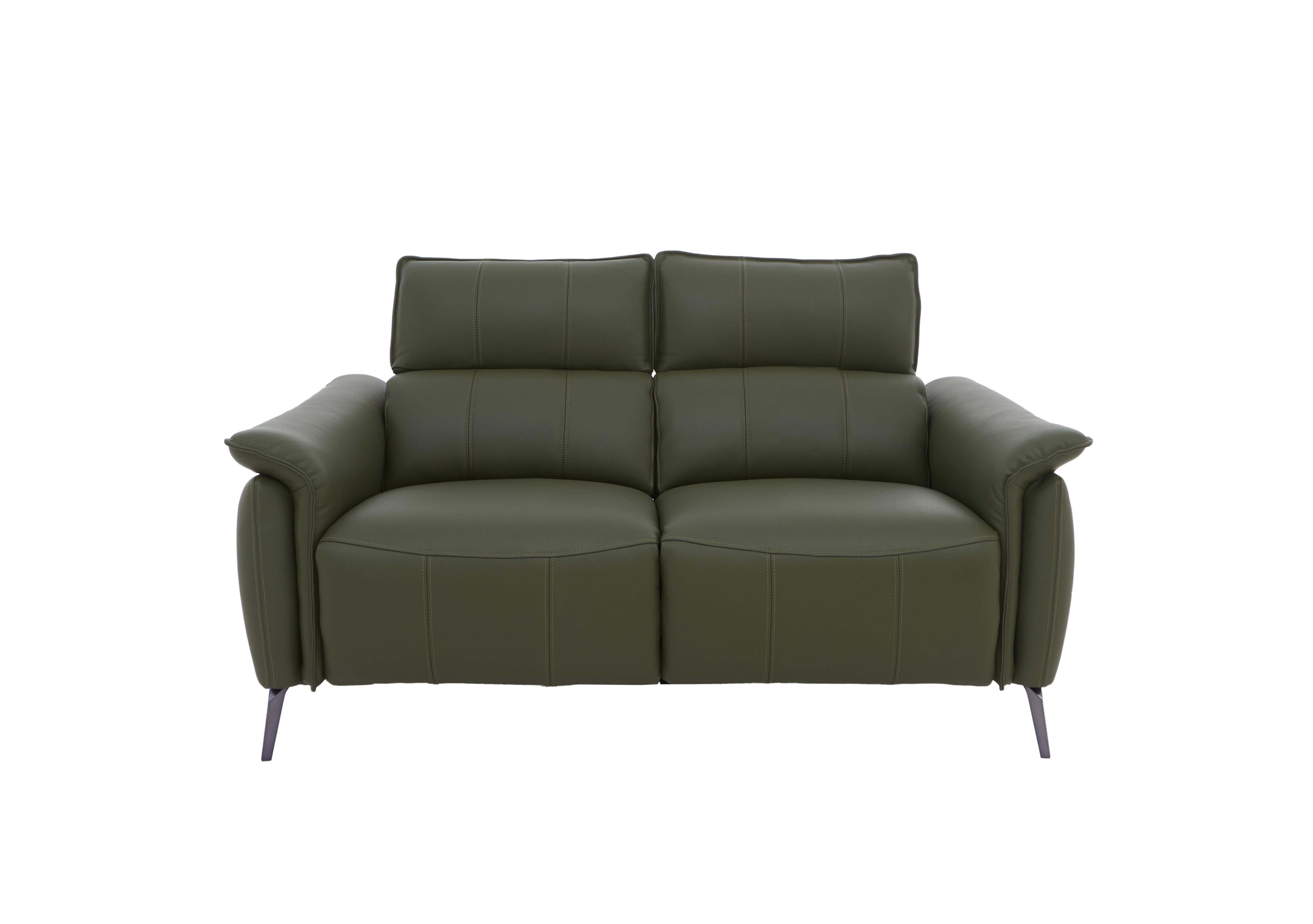 Jude Leather 2 Seater Sofa in Oslo Pine Cat-40/10 on Furniture Village