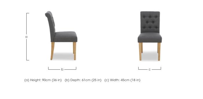 Lewis Set of 4 Button Back Dining Chairs in  on Furniture Village