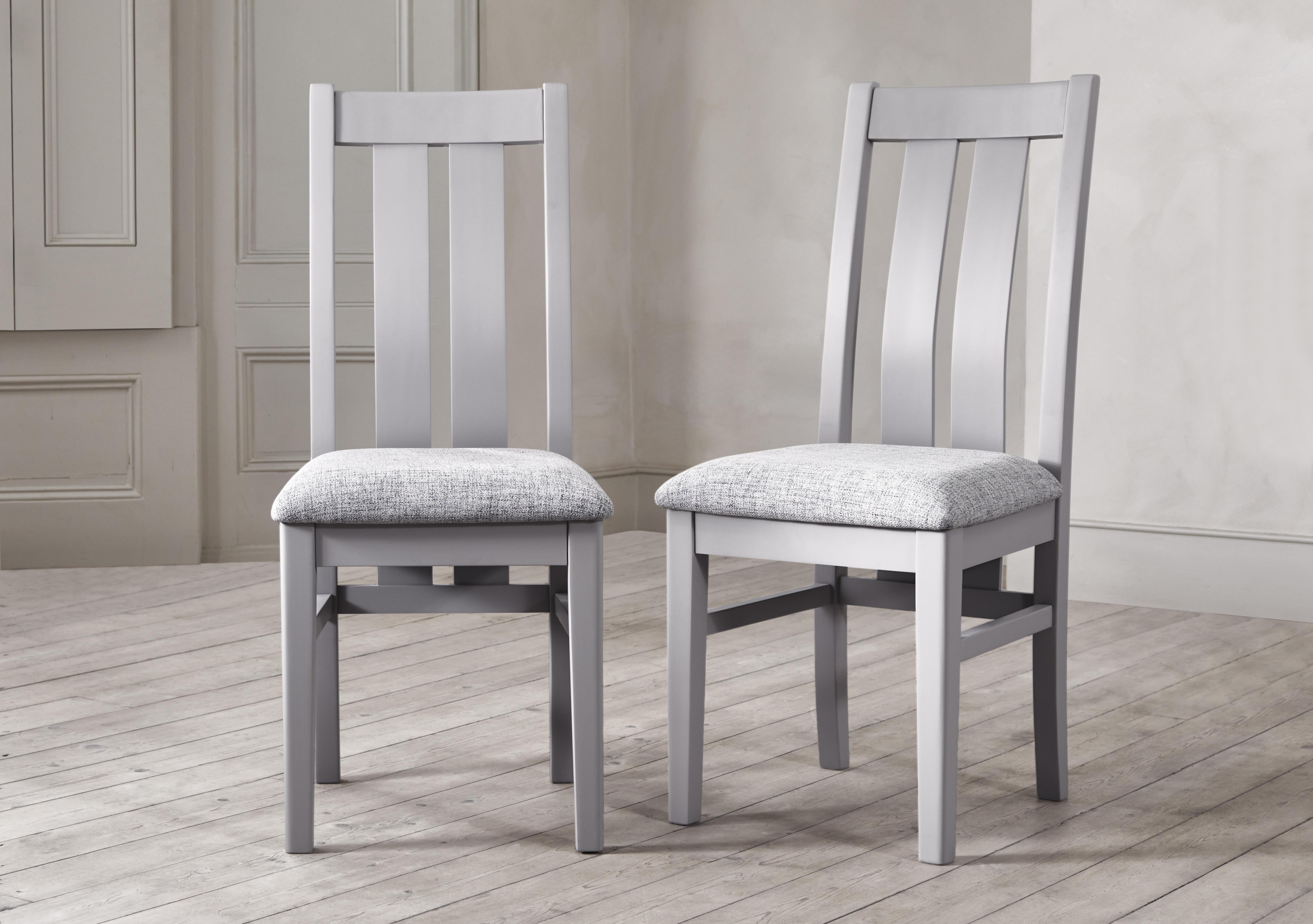 Lewis Set of 6 Wooden Slatted Back Dining Chairs in  on Furniture Village