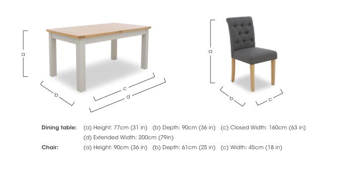 Lewis Rectangular Extending Dining Table and 6 Button Back Dining Chairs in  on Furniture Village