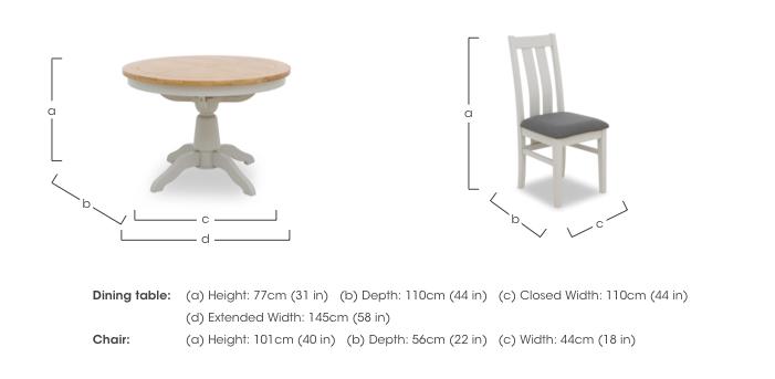 Lewis Round Pedestal Butterfly Extending Dining Table and 4 Wooden Slatted Back Dining Chairs in  on Furniture Village