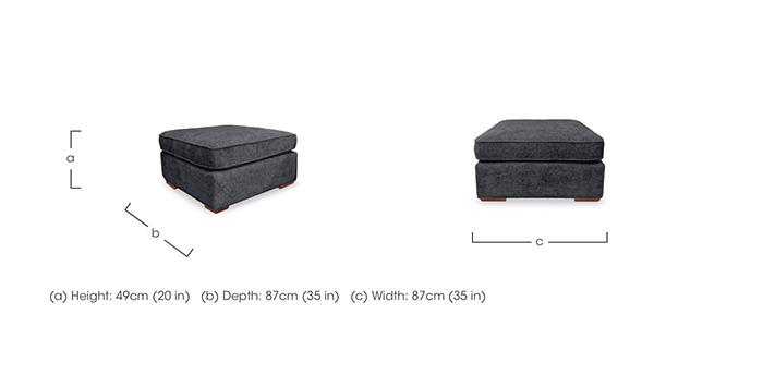 Emilia Square Footstool in  on Furniture Village