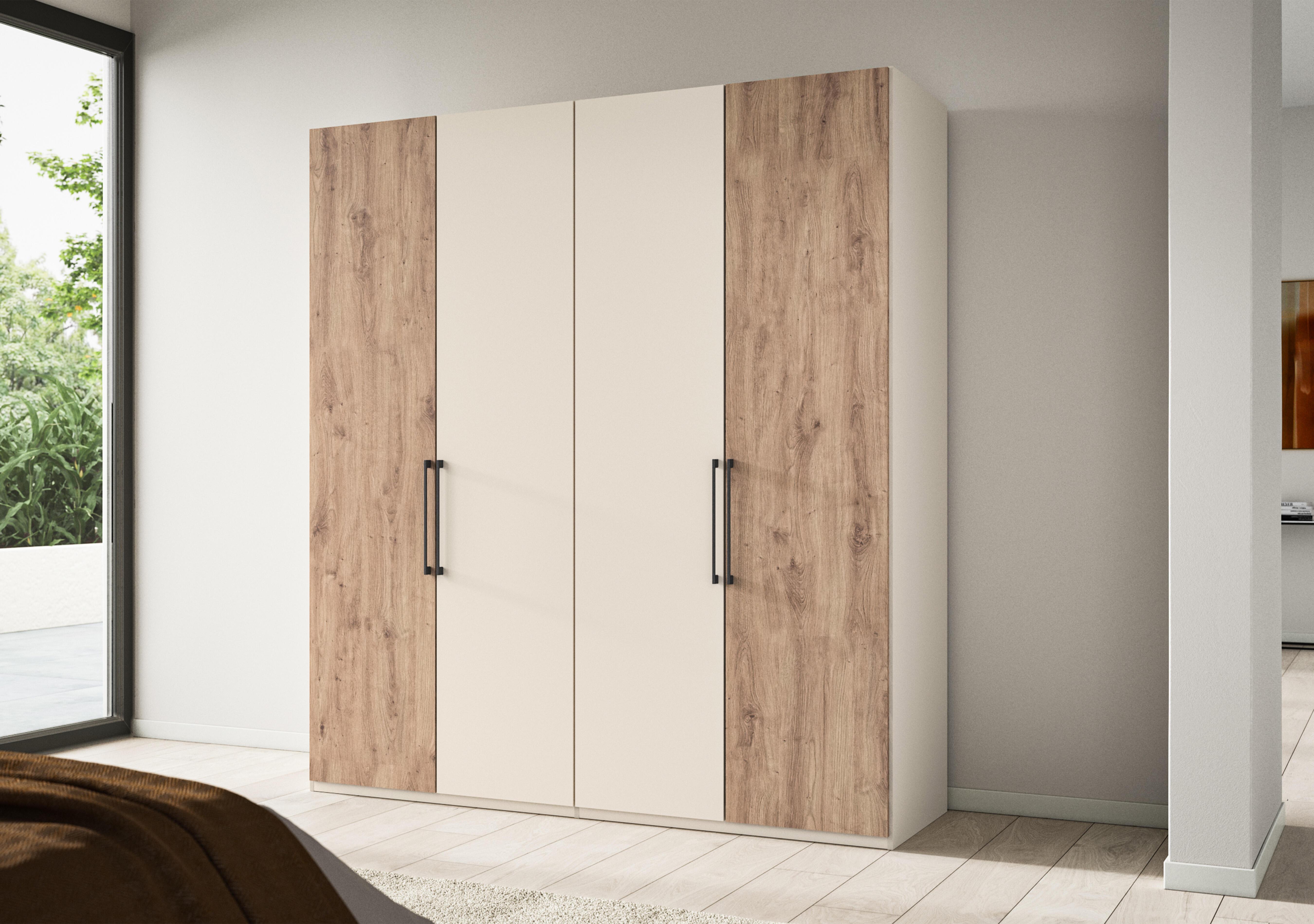 Tullio 200cm 4 Door Hinged Wardrobe in  on Furniture Village