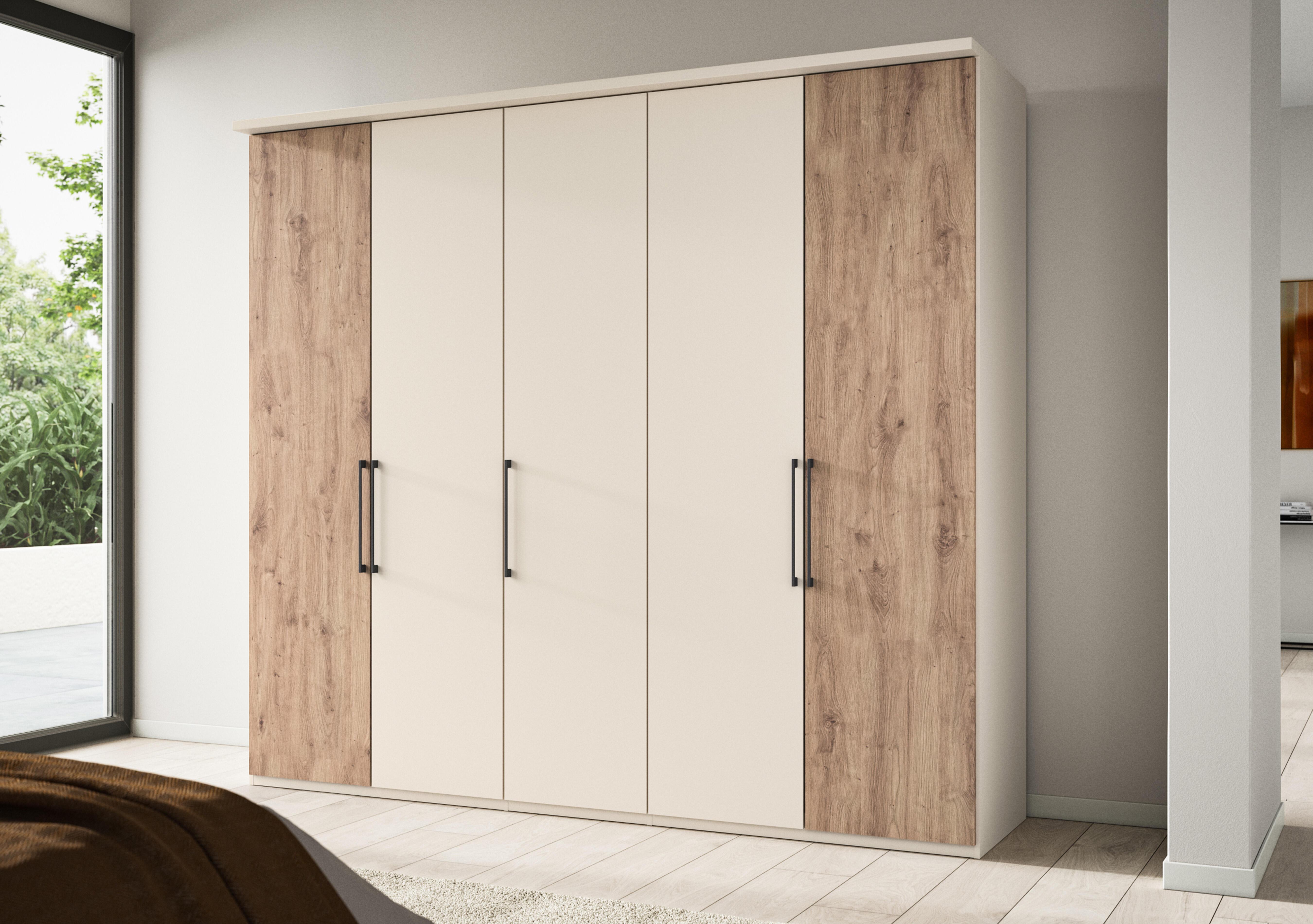 Tullio 250cm 5 Door Hinged Wardrobe in  on Furniture Village