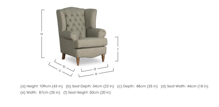 Poppy Winged Chair in  on Furniture Village