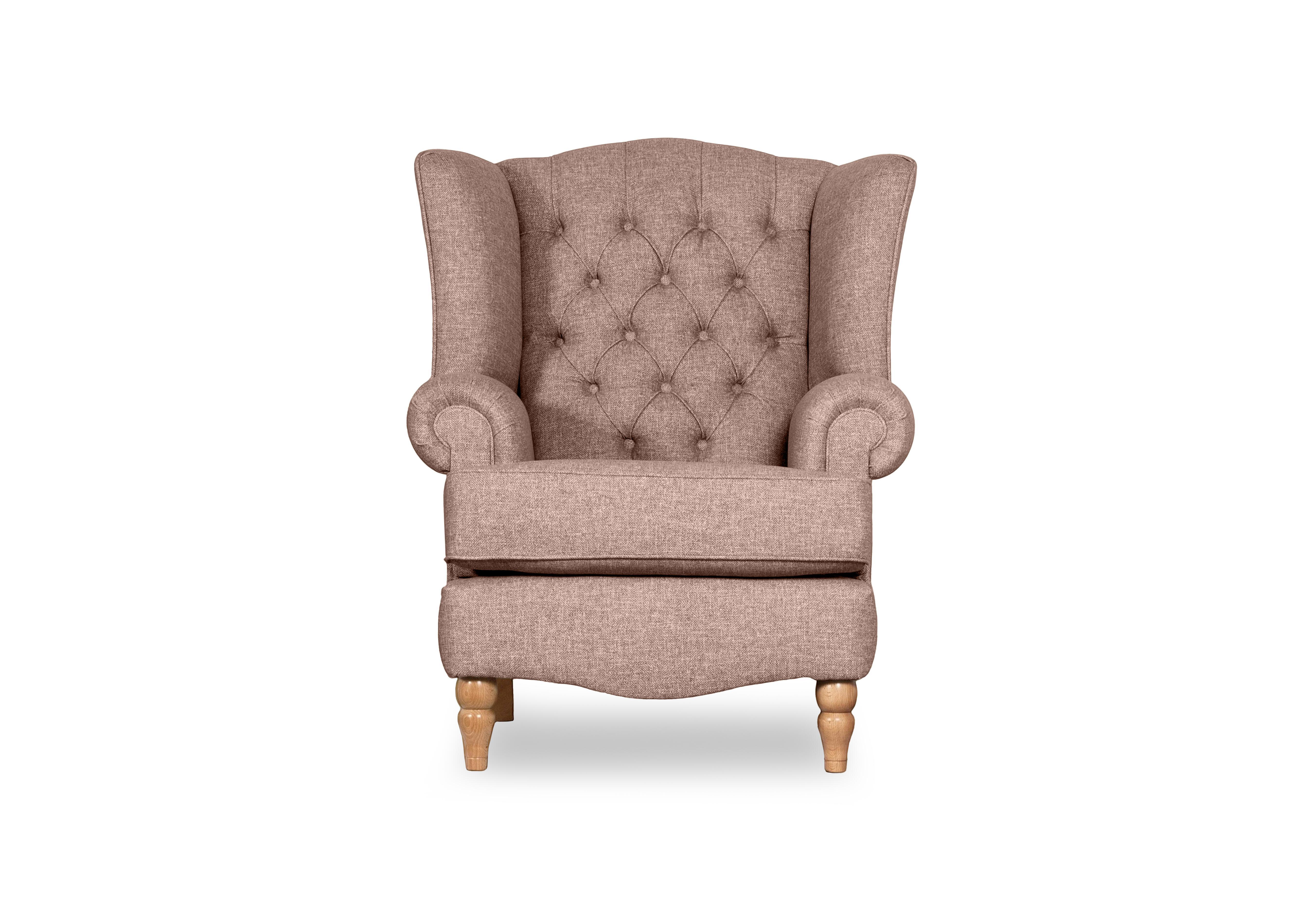 Poppy Winged Chair in Cranberry on Furniture Village
