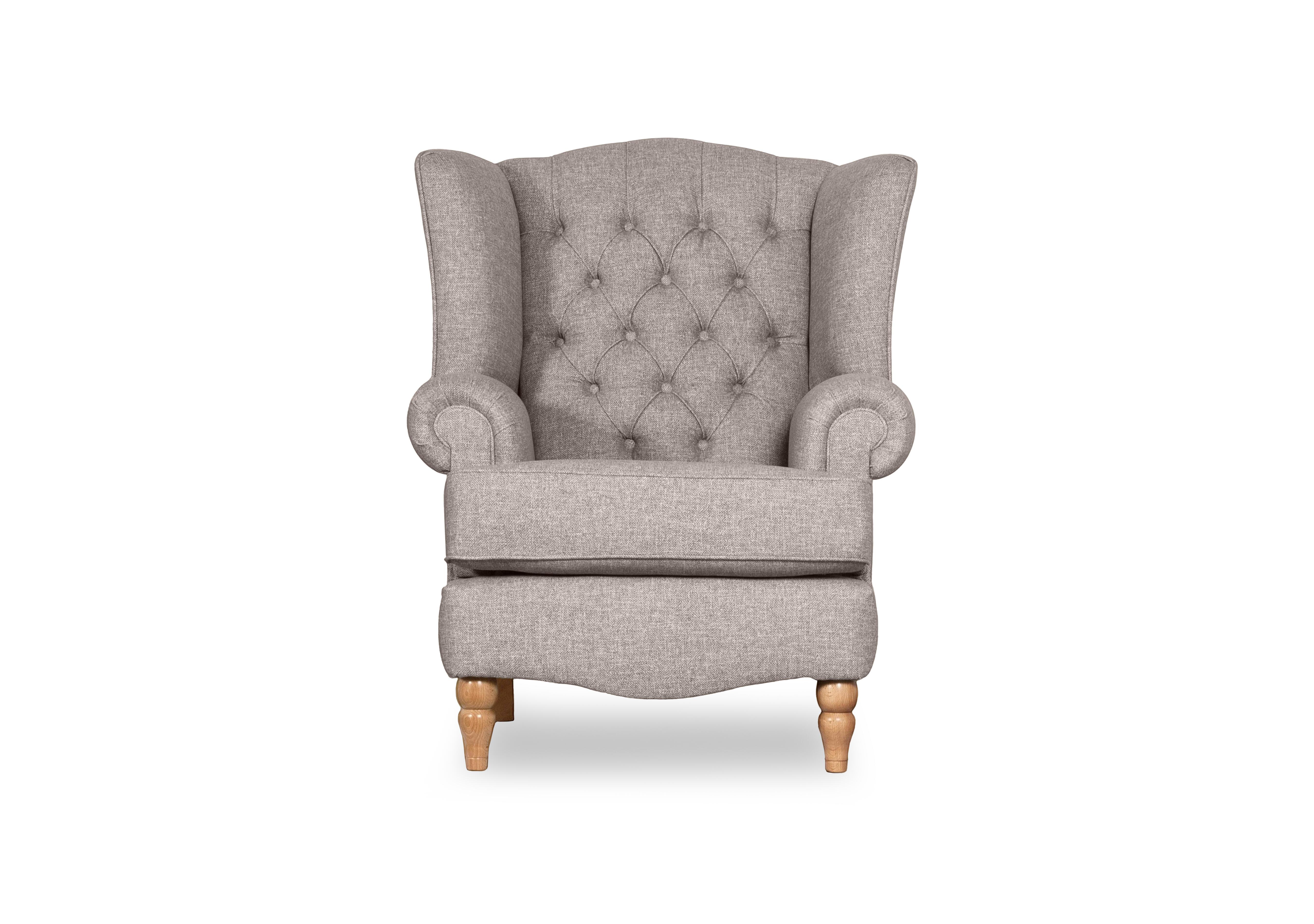Poppy Winged Chair in Greige on Furniture Village