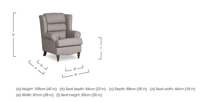 Evelyn Winged Chair in  on Furniture Village