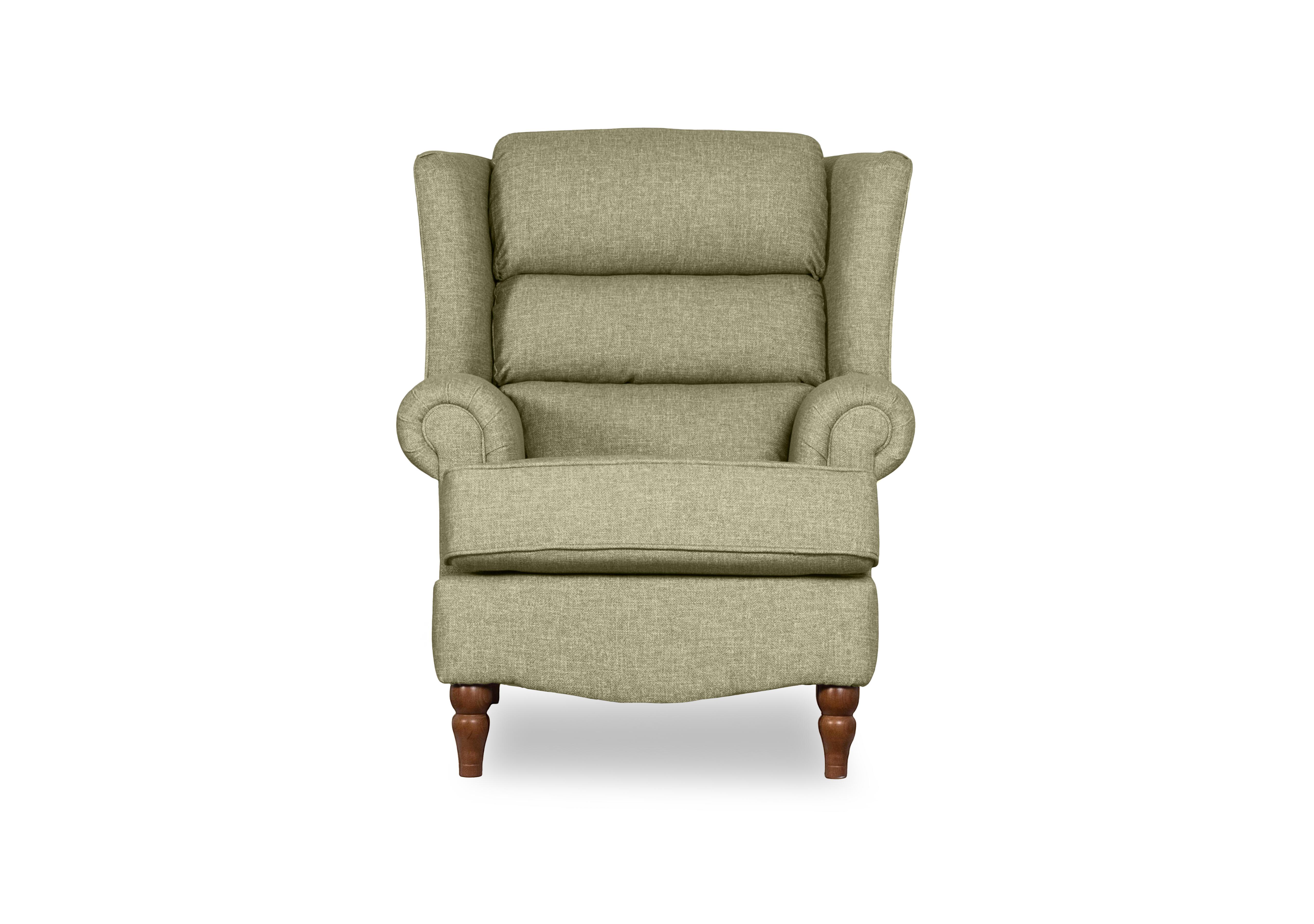 Evelyn Winged Chair in Fern on Furniture Village