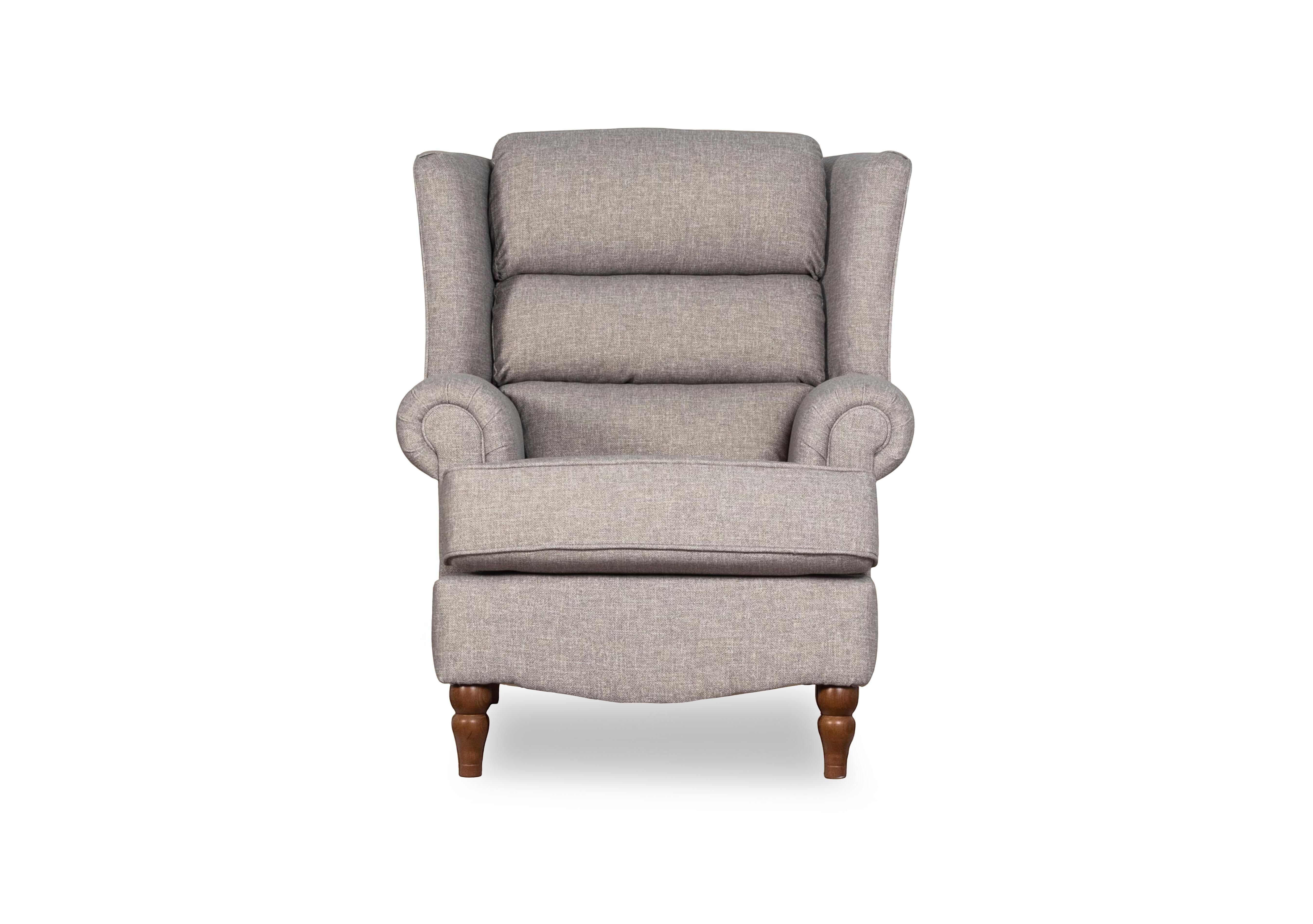 Evelyn Winged Chair in Greige on Furniture Village