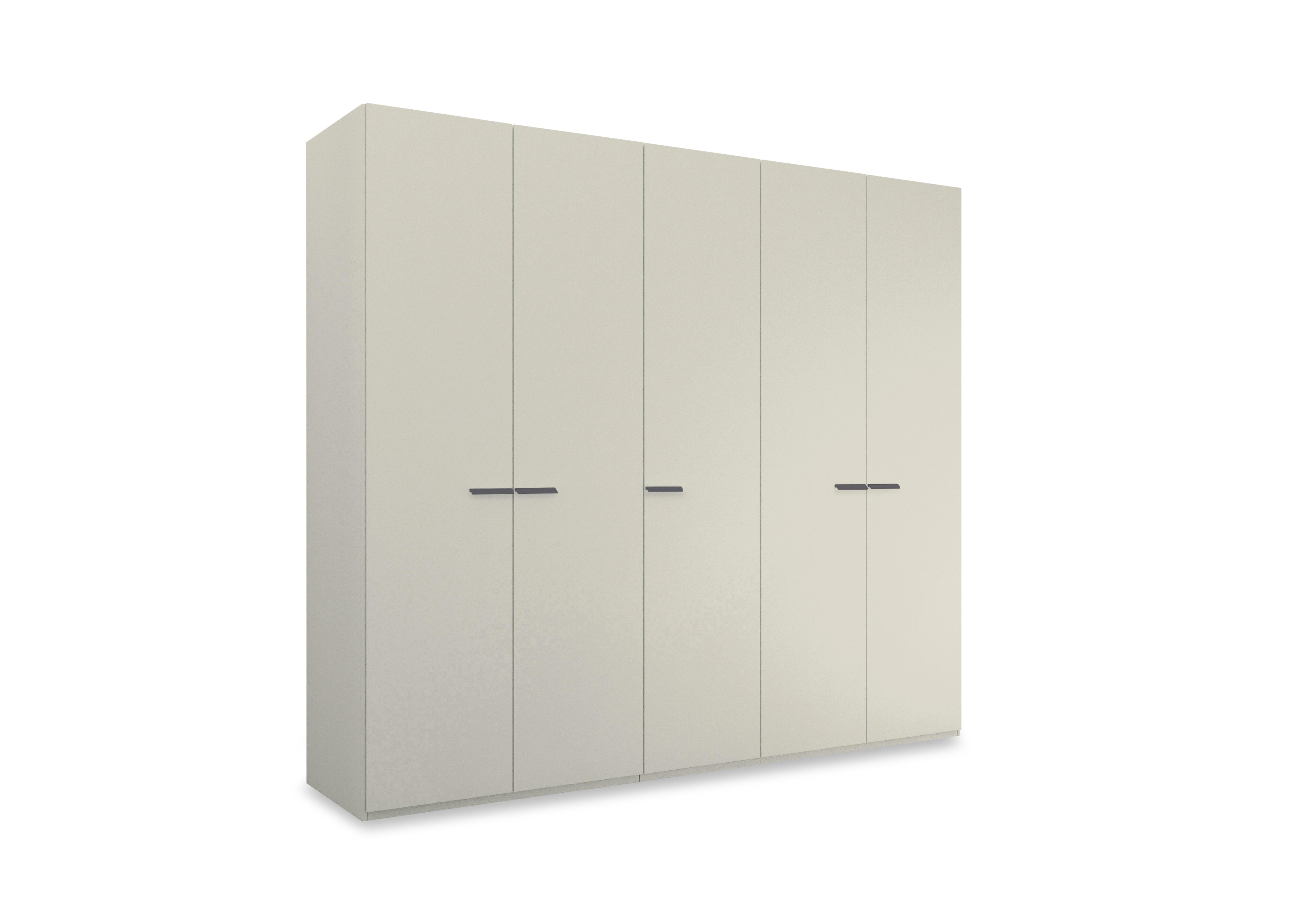 Dante 251cm 5 Door Hinged D&eacute;cor Wardrobe in Champagne A201g on Furniture Village