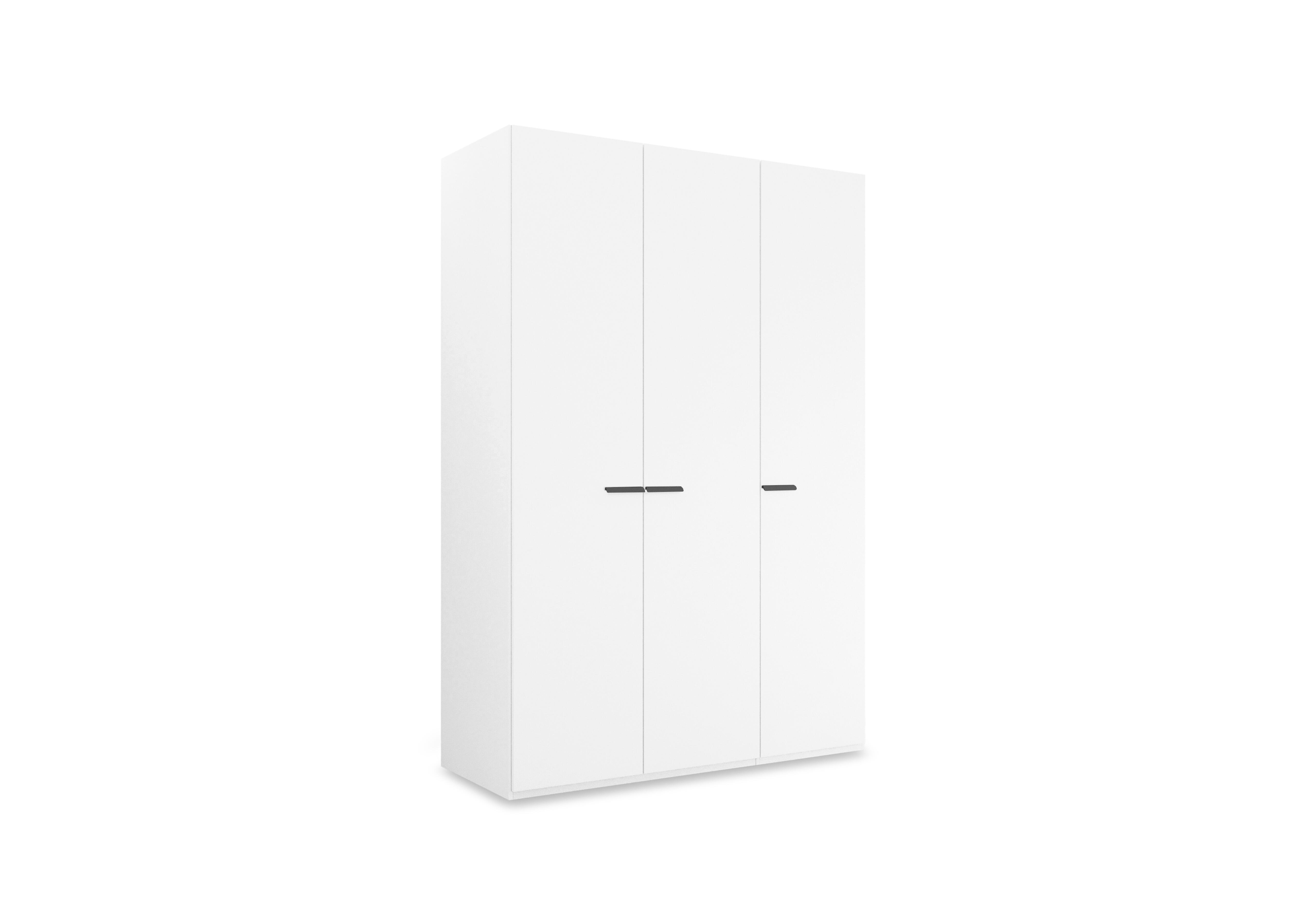 Dante 151cm 3 Door Hinged Décor Wardrobe in Alpine White A200g on Furniture Village