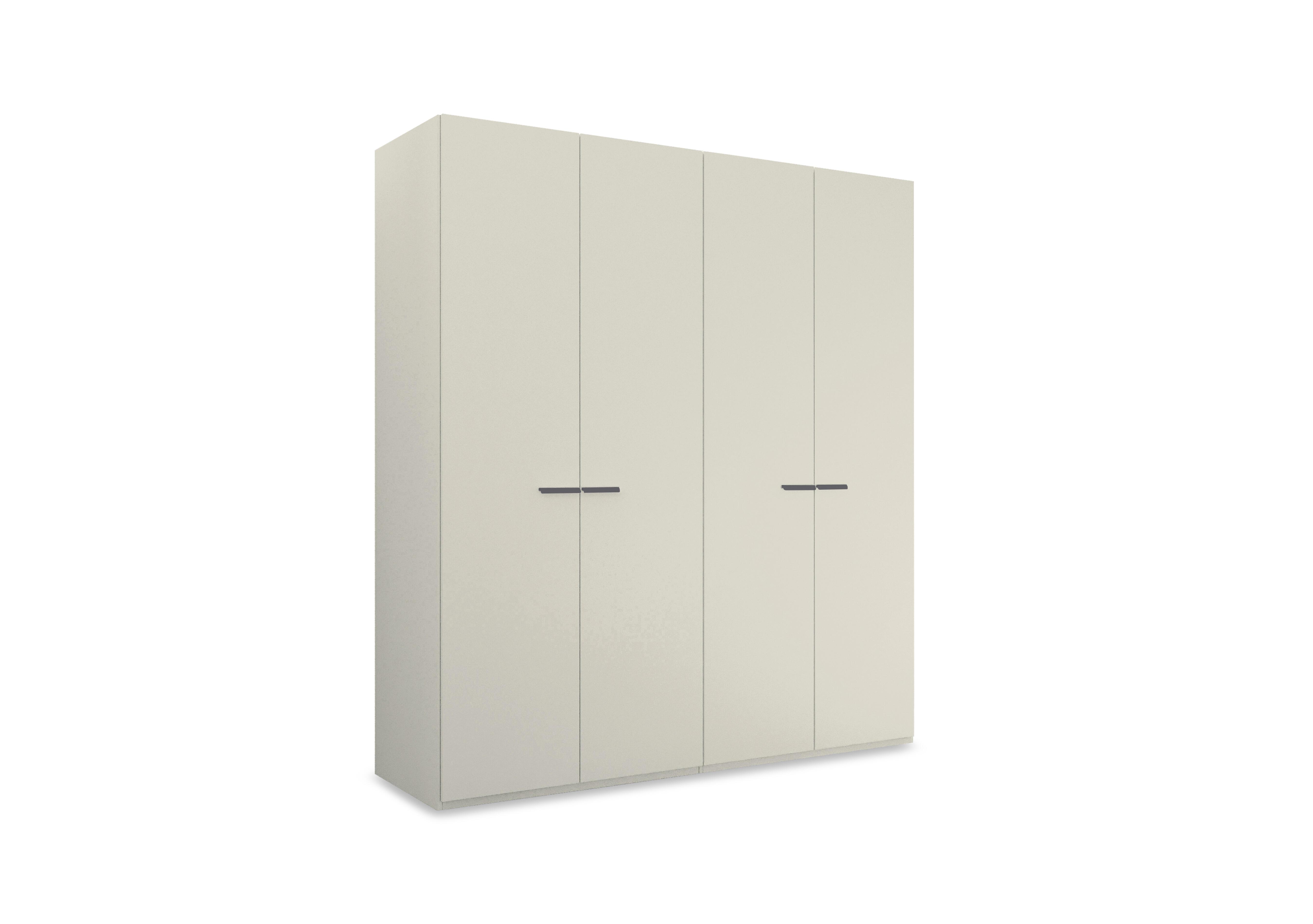Dante 201cm 4 Door Hinged D&eacute;cor Wardrobe in Champagne A201g on Furniture Village