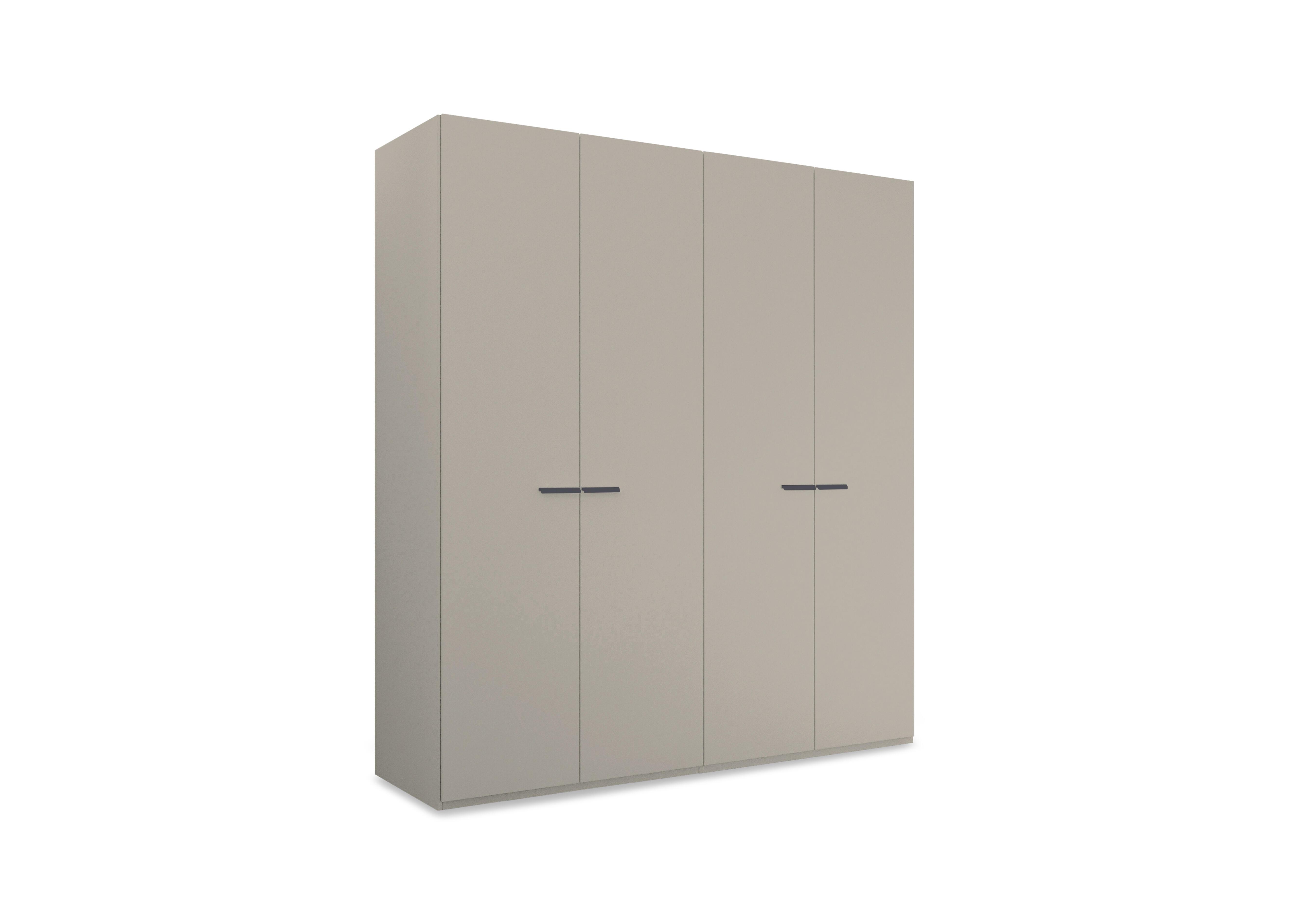 Dante 201cm 4 Door Hinged Décor Wardrobe in Fango A202g on Furniture Village