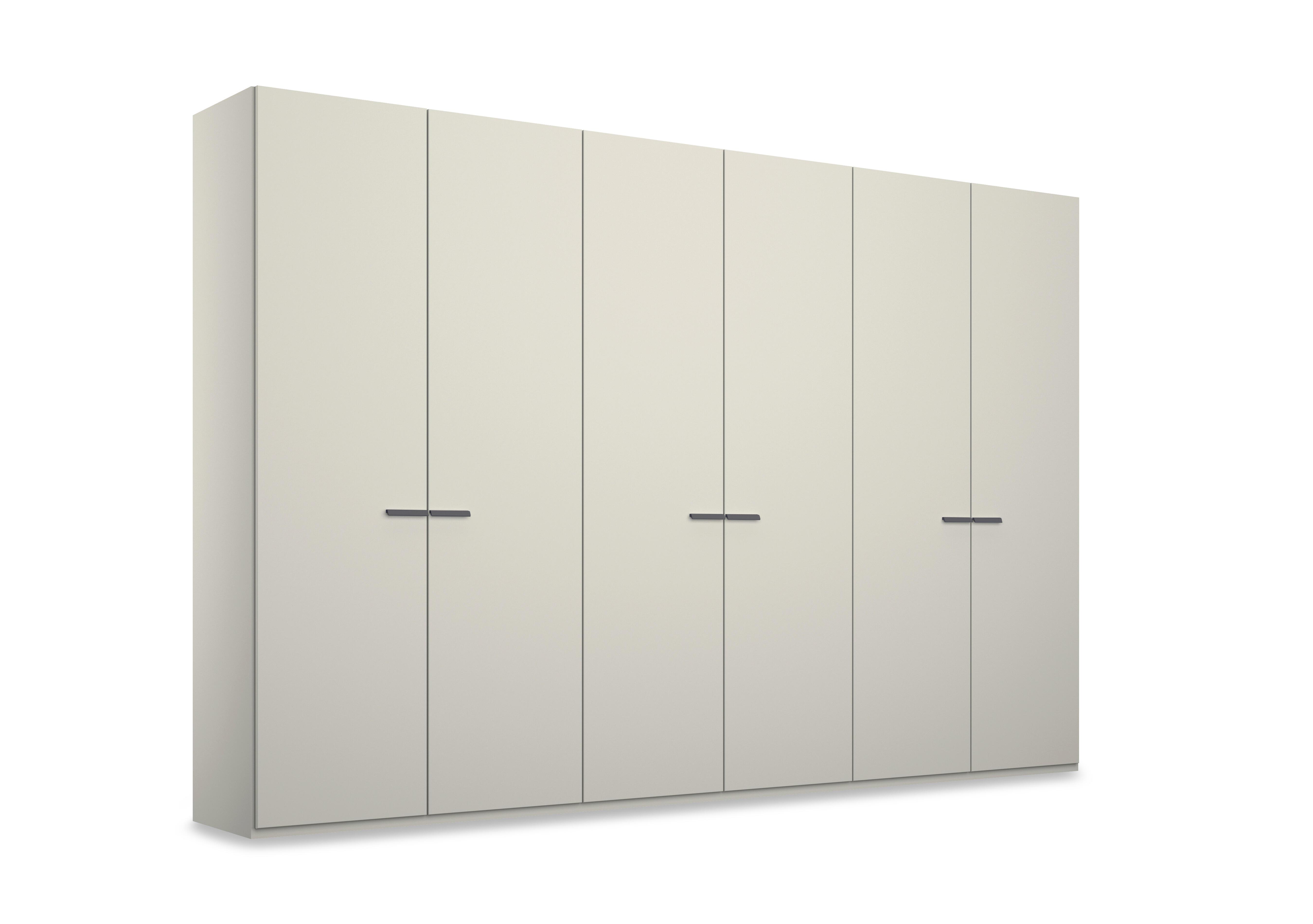 Dante 301cm 6 Door Hinged Décor Wardrobe in Champagne A201g on Furniture Village