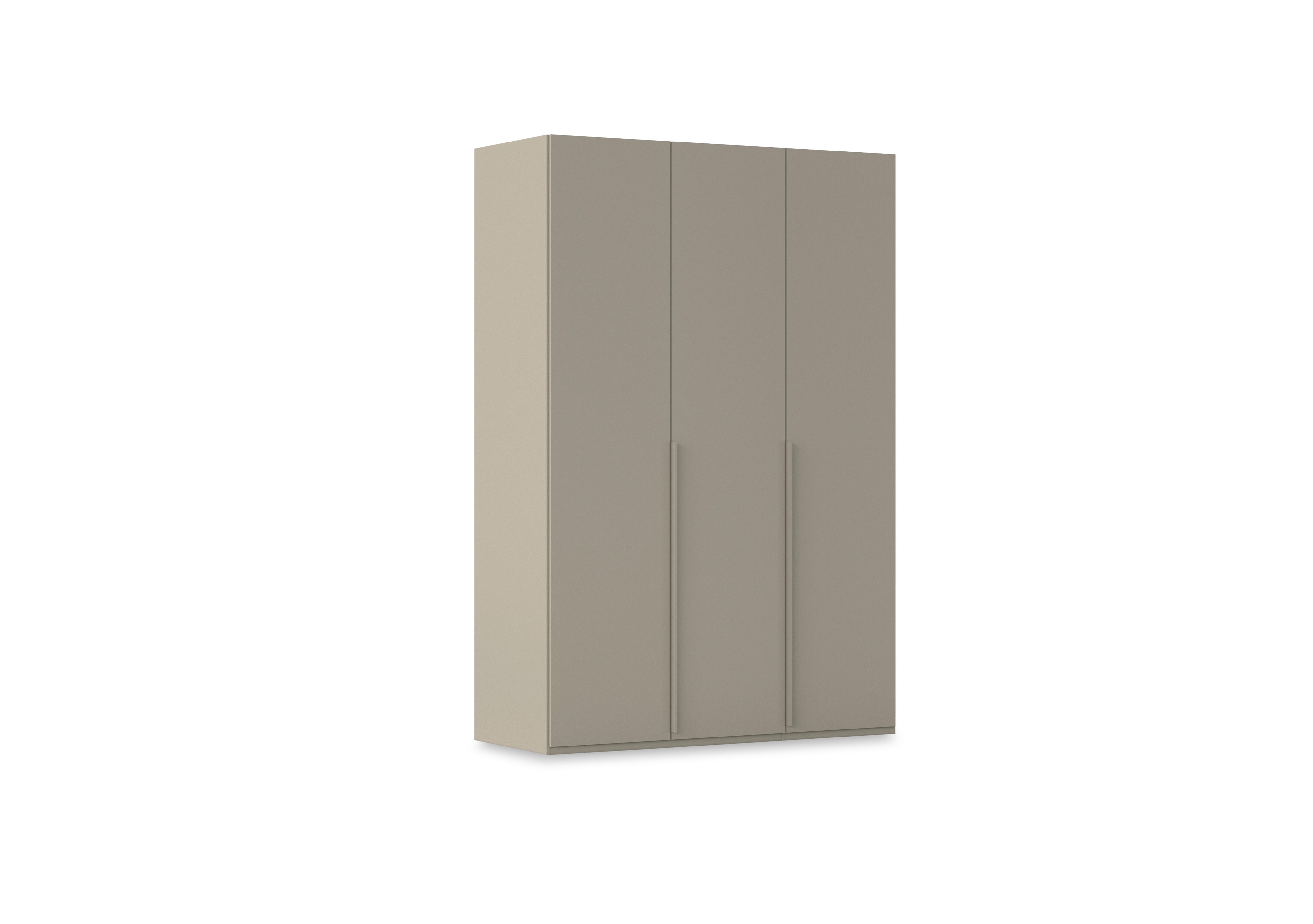 Haven 151cm 3 Door Hinged Wardrobe with Décor Doors in Afd4l Fango Fango Front on Furniture Village