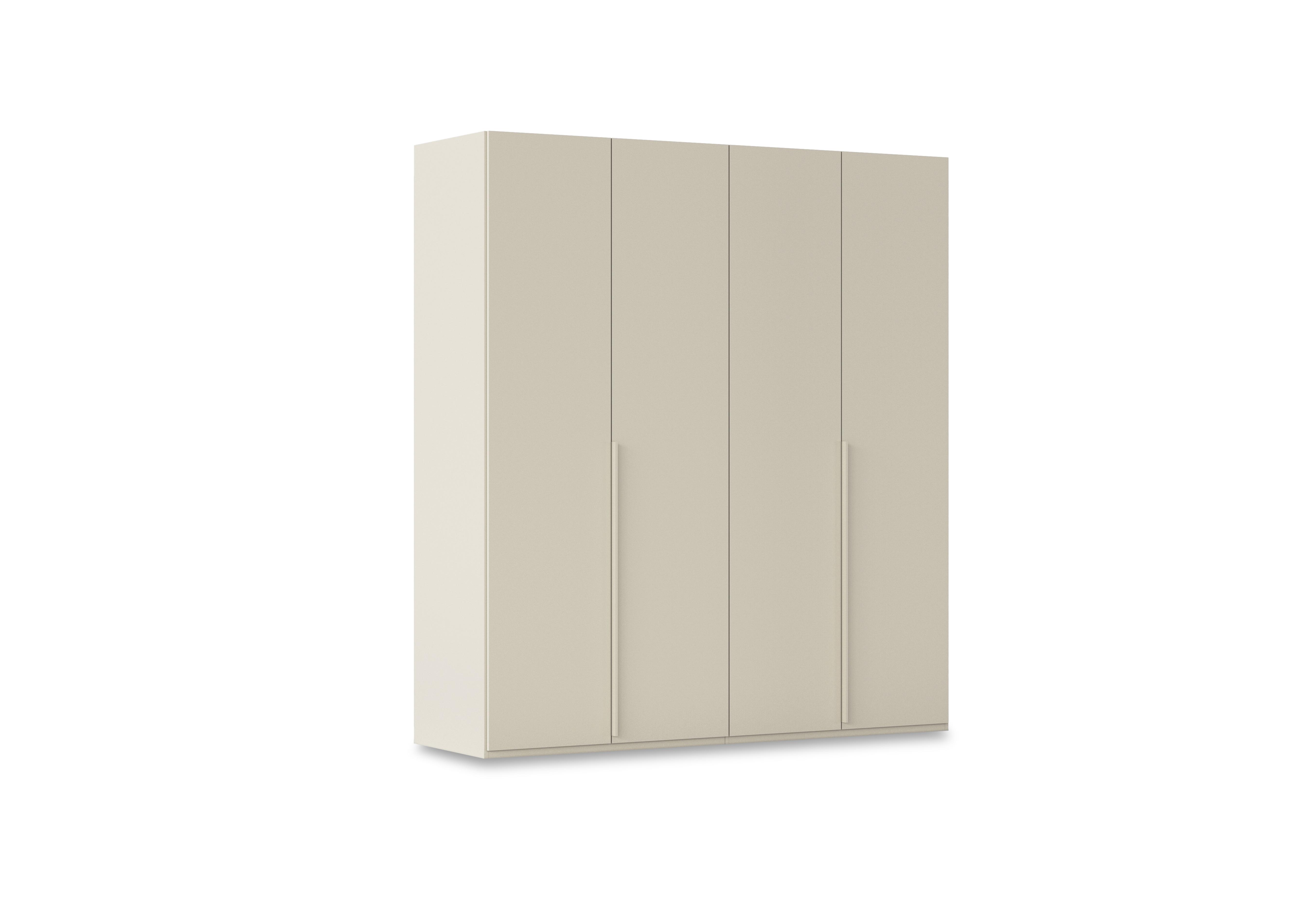 Haven 201cm 4 Door Hinged Wardrobe with Décor Doors in Acd3l  Champagne Champagne Frn on Furniture Village
