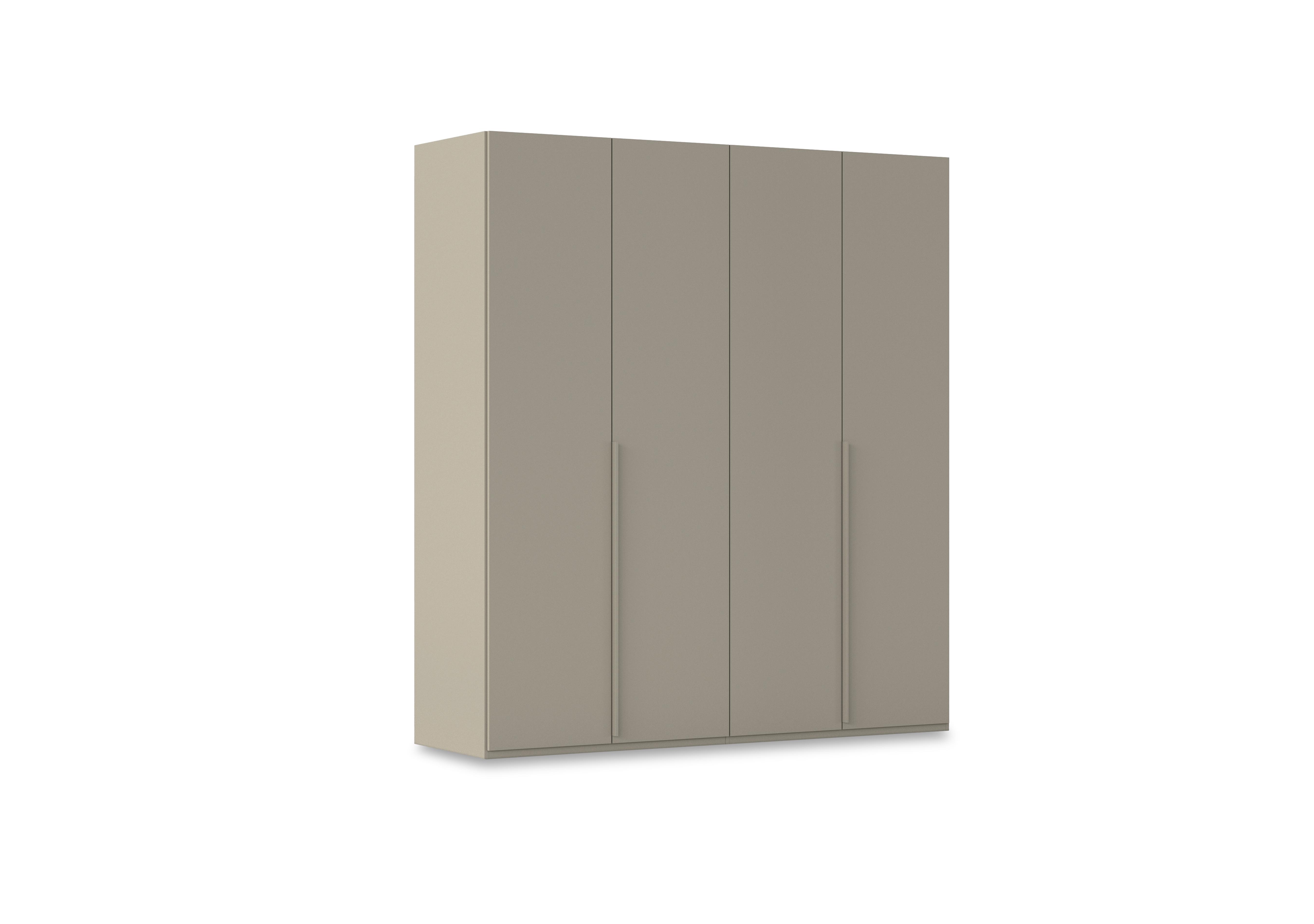 Haven 201cm 4 Door Hinged Wardrobe with Décor Doors in Afd4l Fango Fango Front on Furniture Village