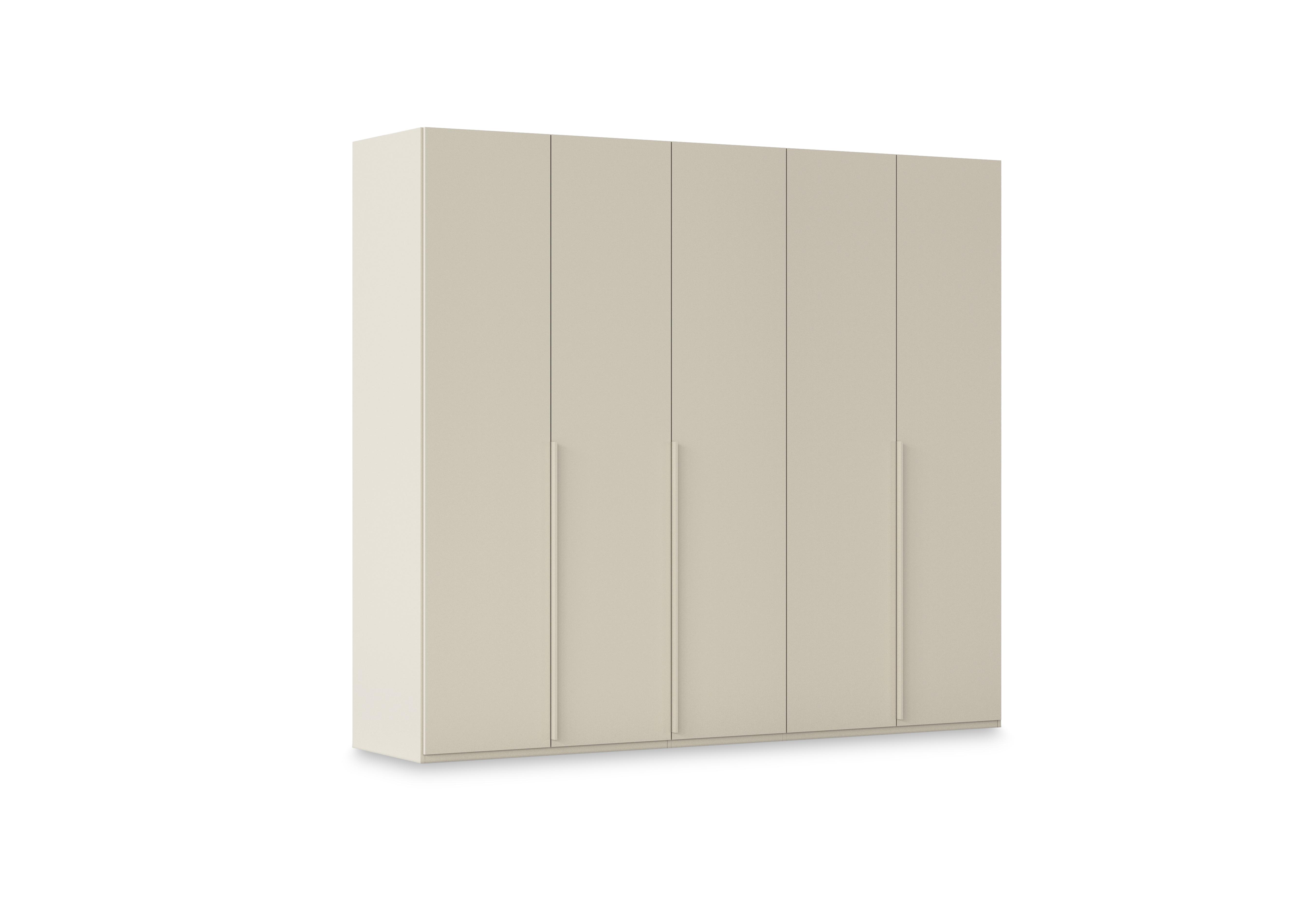 Haven 251cm 5 Door Hinged Wardrobe with Décor Doors in Acd3l  Champagne Champagne Frn on Furniture Village