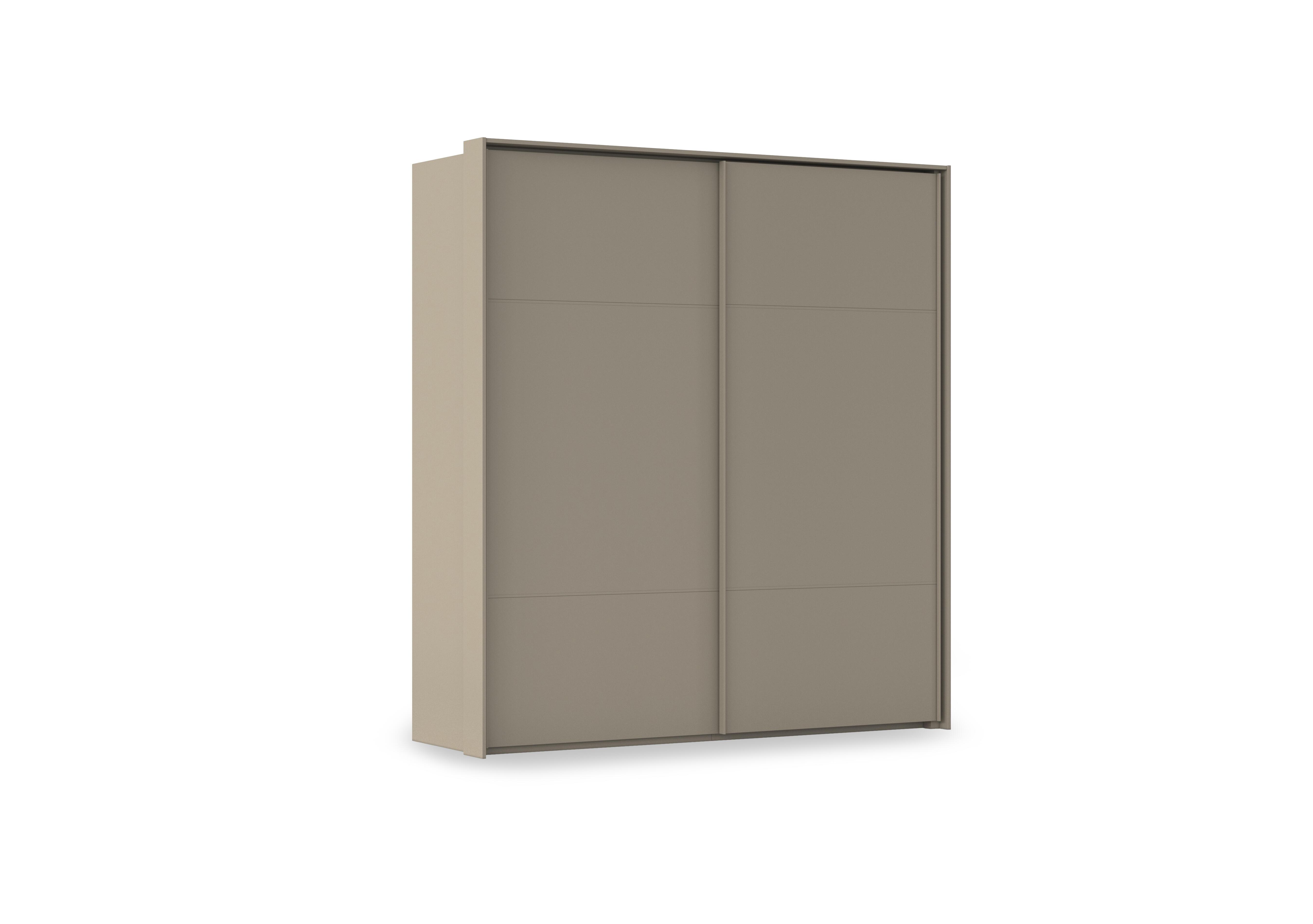 Haven 210cm 2 Door Slider Wardrobe with Décor Doors in Afd4l Fango Fango Front on Furniture Village