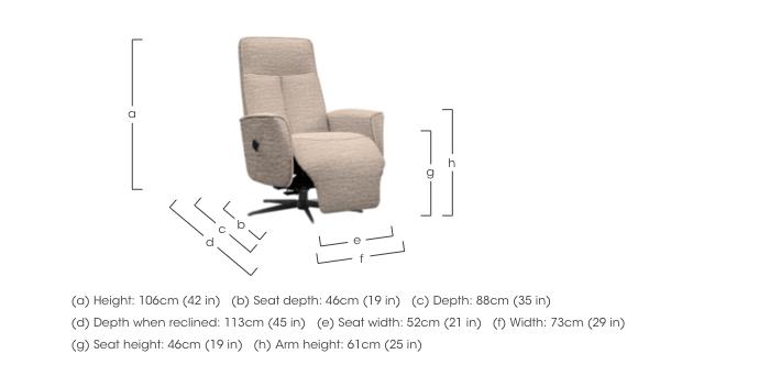 Maribo Fabric Lift and Rise Power Recliner Chair with Power Headrest and Black Base in  on Furniture Village