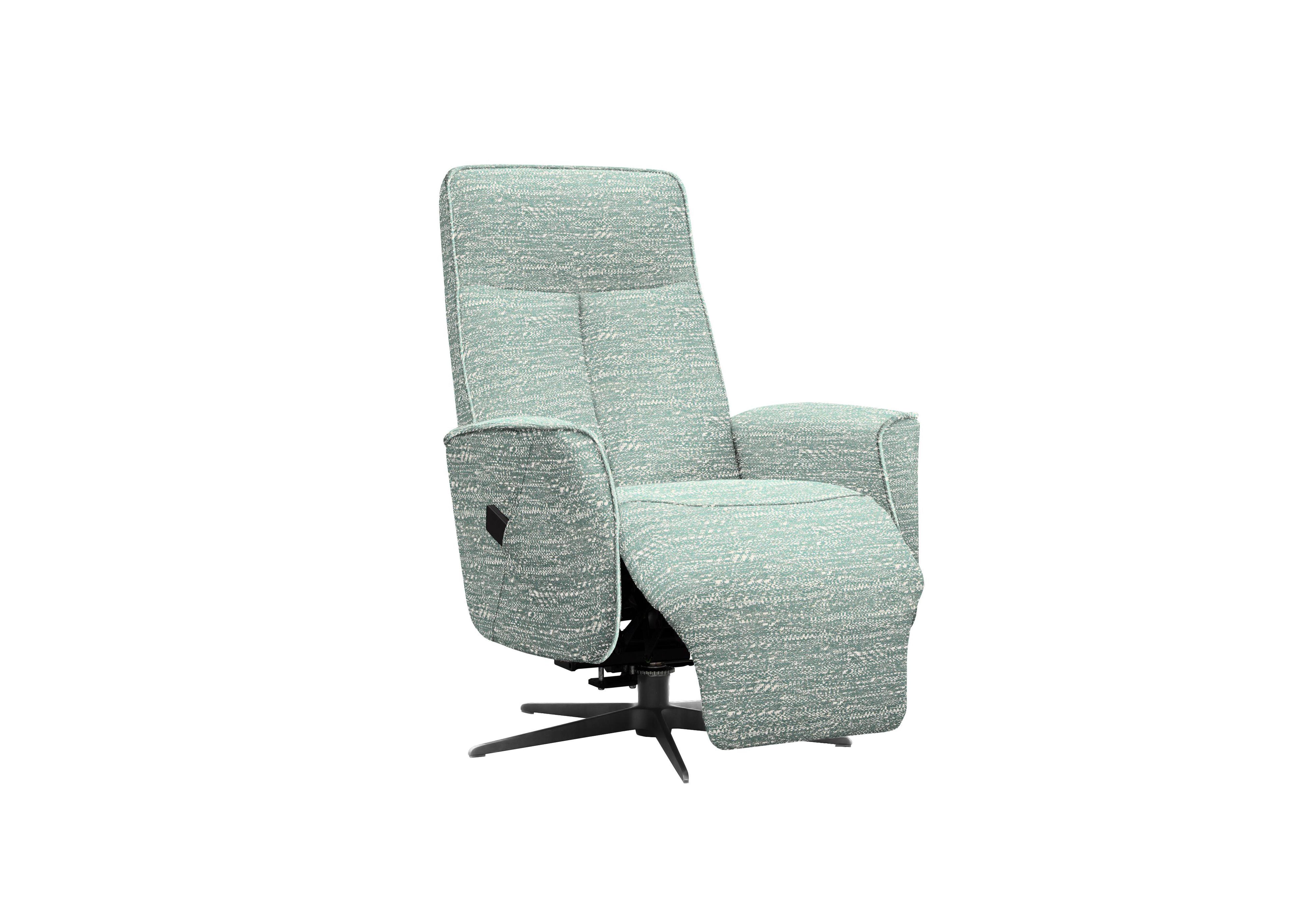 Maribo Fabric Lift and Rise Power Recliner Chair with Power Headrest and Black Base in A049 Maddox Olive on Furniture Village
