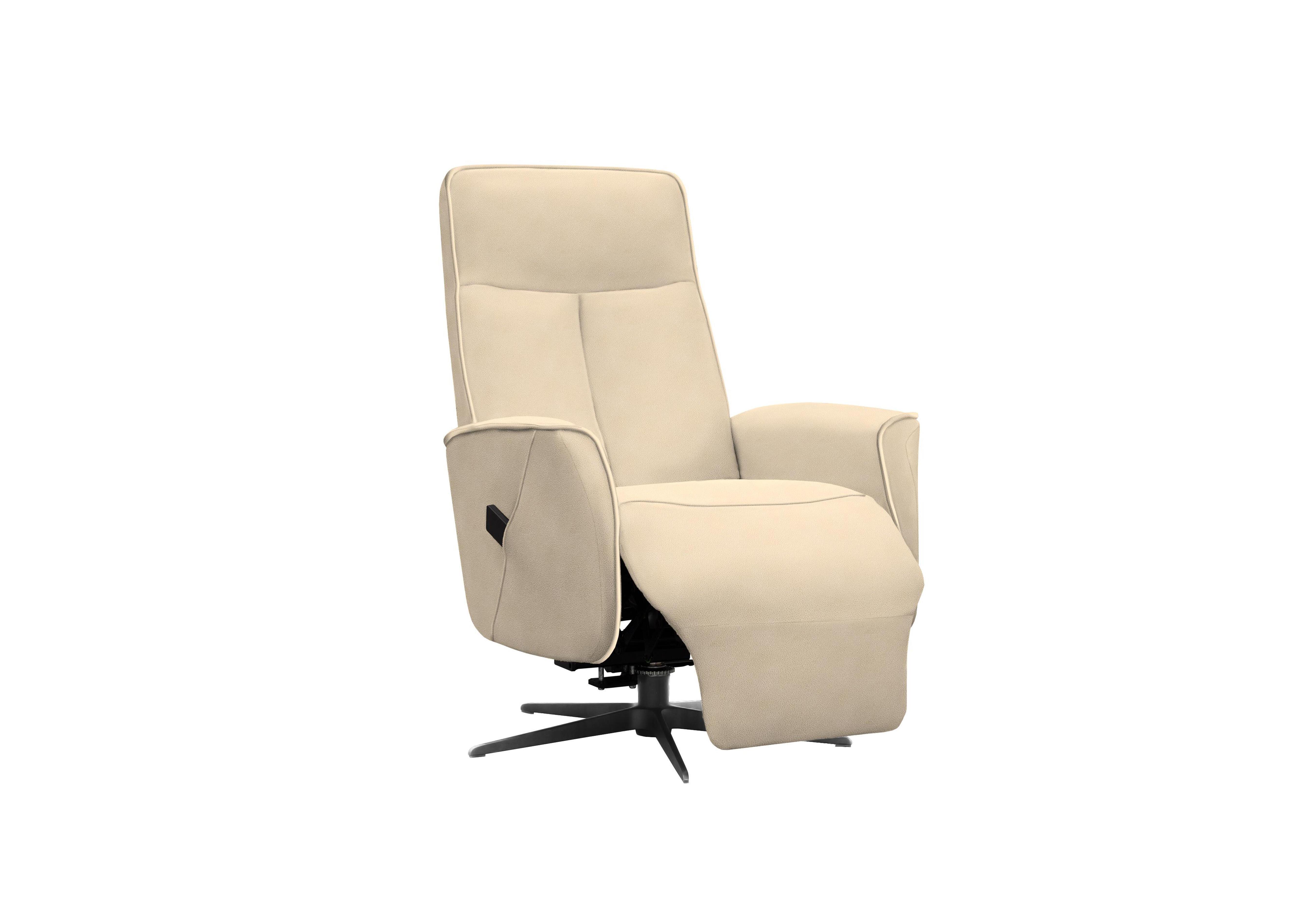 Maribo Fabric Lift and Rise Power Recliner Chair with Power Headrest and Black Base in A122 Stingray Linen on Furniture Village