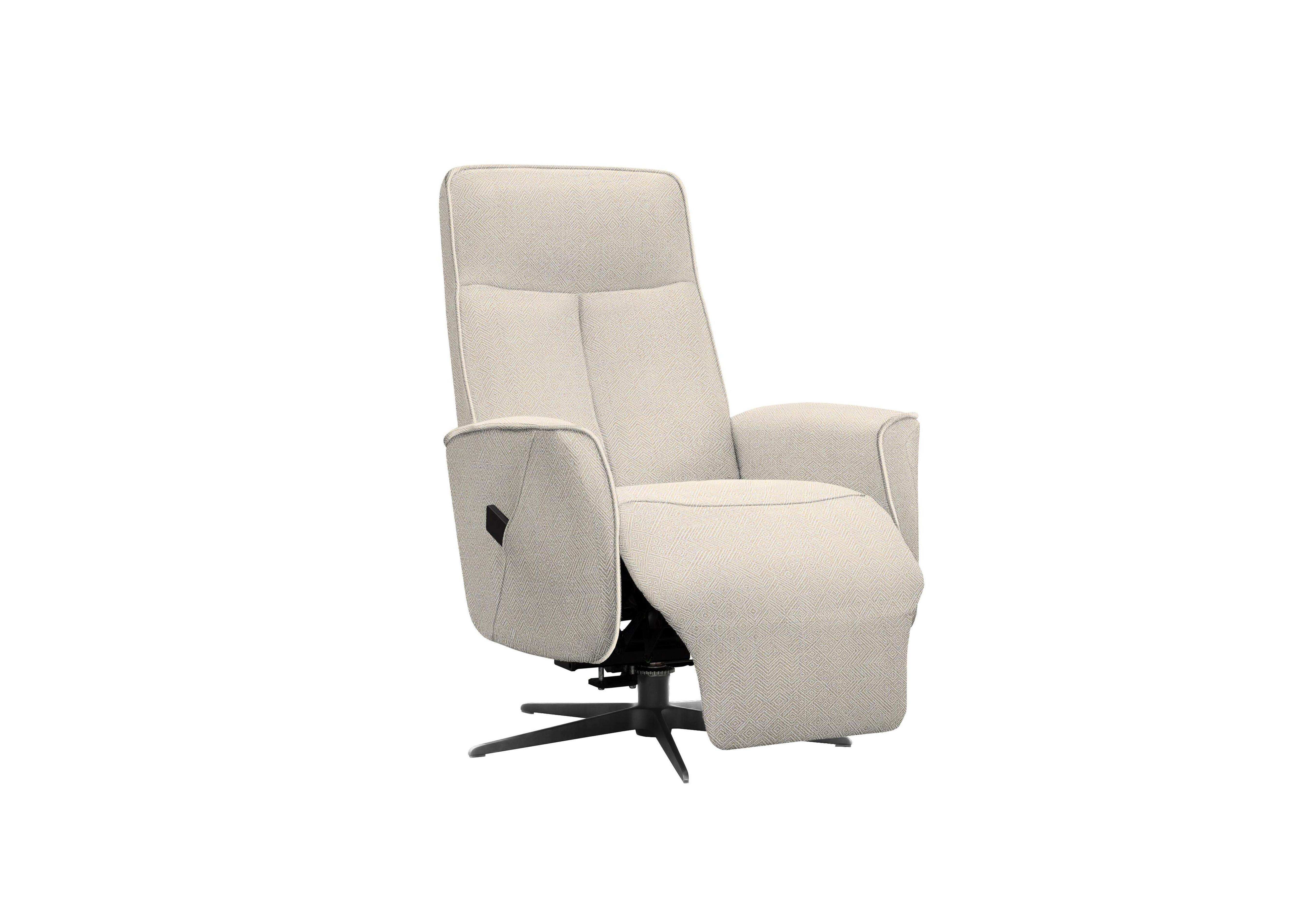 Maribo Fabric Lift and Rise Power Recliner Chair with Power Headrest and Black Base in B011 Nebular Blush on Furniture Village