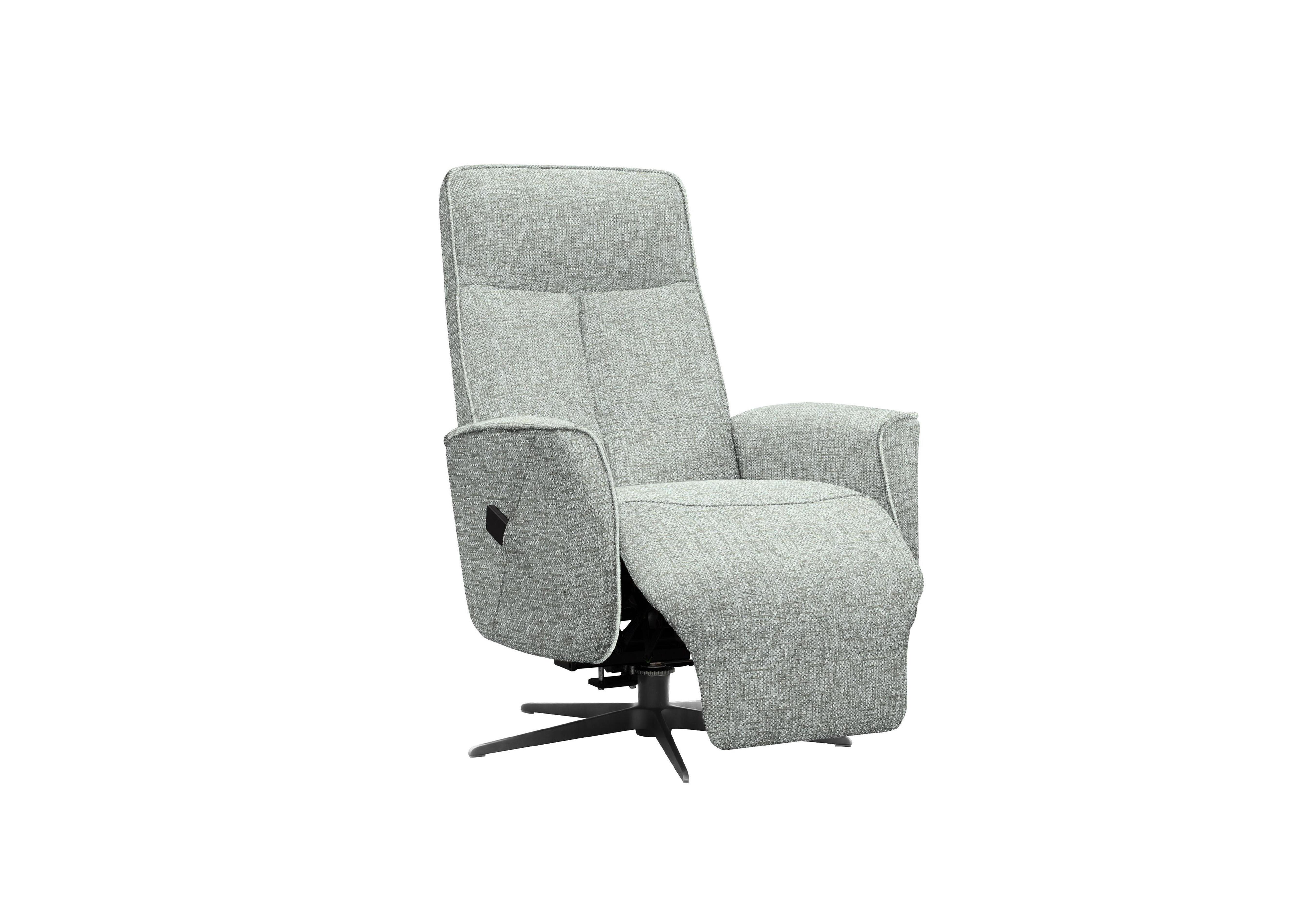 Maribo Fabric Lift and Rise Power Recliner Chair with Power Headrest and Black Base in B032 Remco Duck Egg on Furniture Village