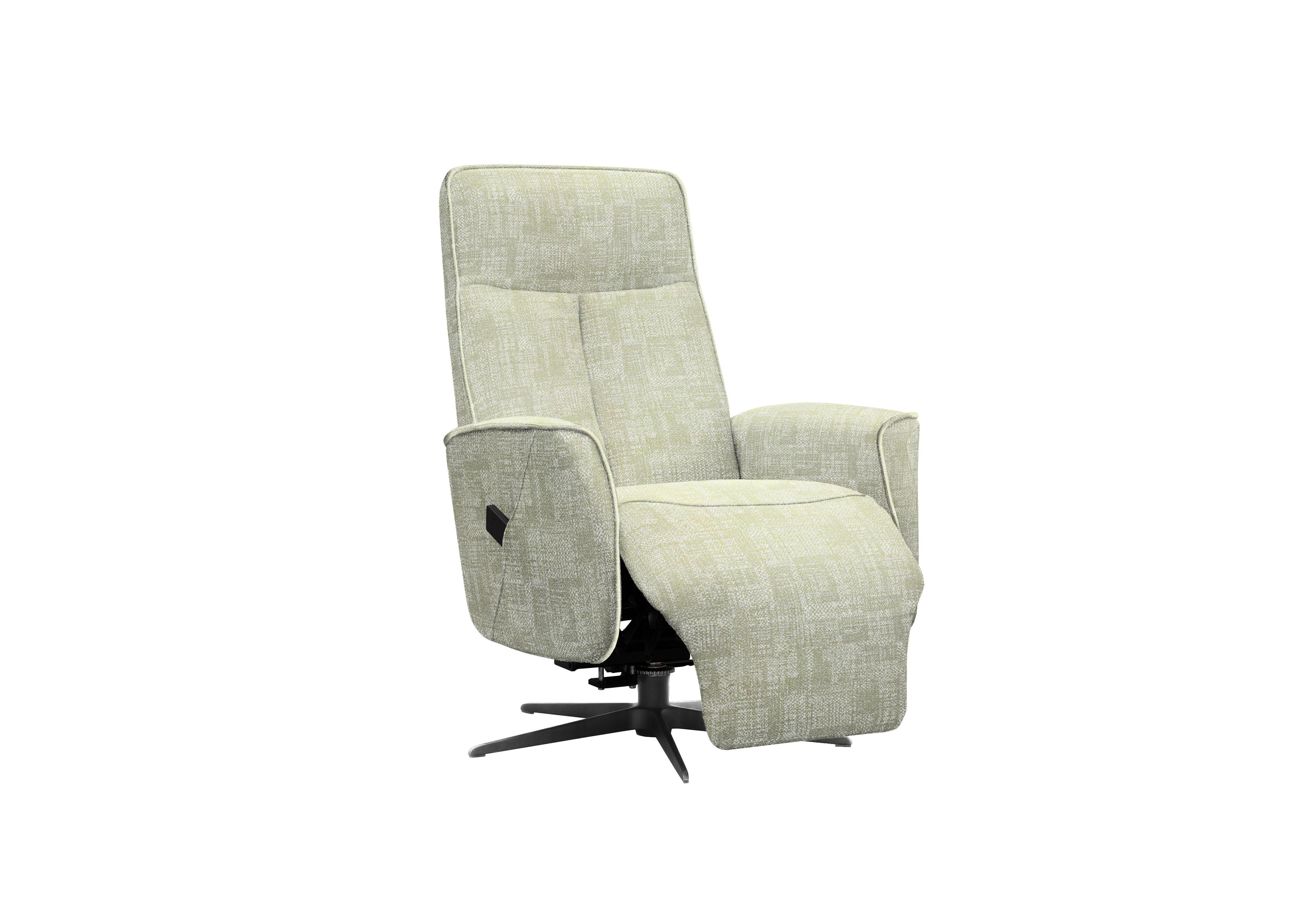 Maribo Fabric Lift and Rise Power Recliner Chair with Power Headrest and Black Base in B044 Aerial Vista on Furniture Village