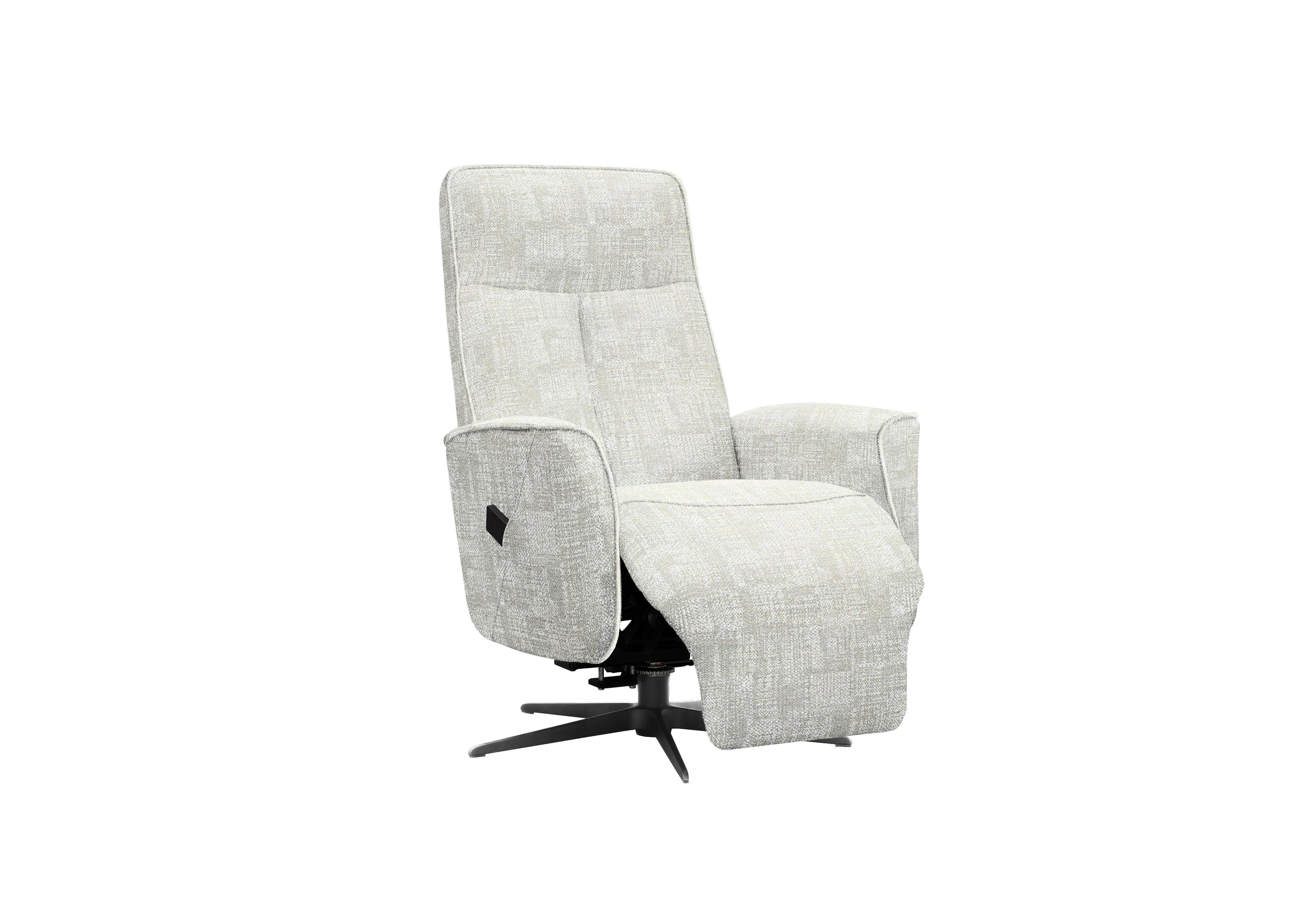 Maribo Fabric Lift and Rise Power Recliner Chair with Power Headrest and Black Base in B045 Aerial Horizon on Furniture Village