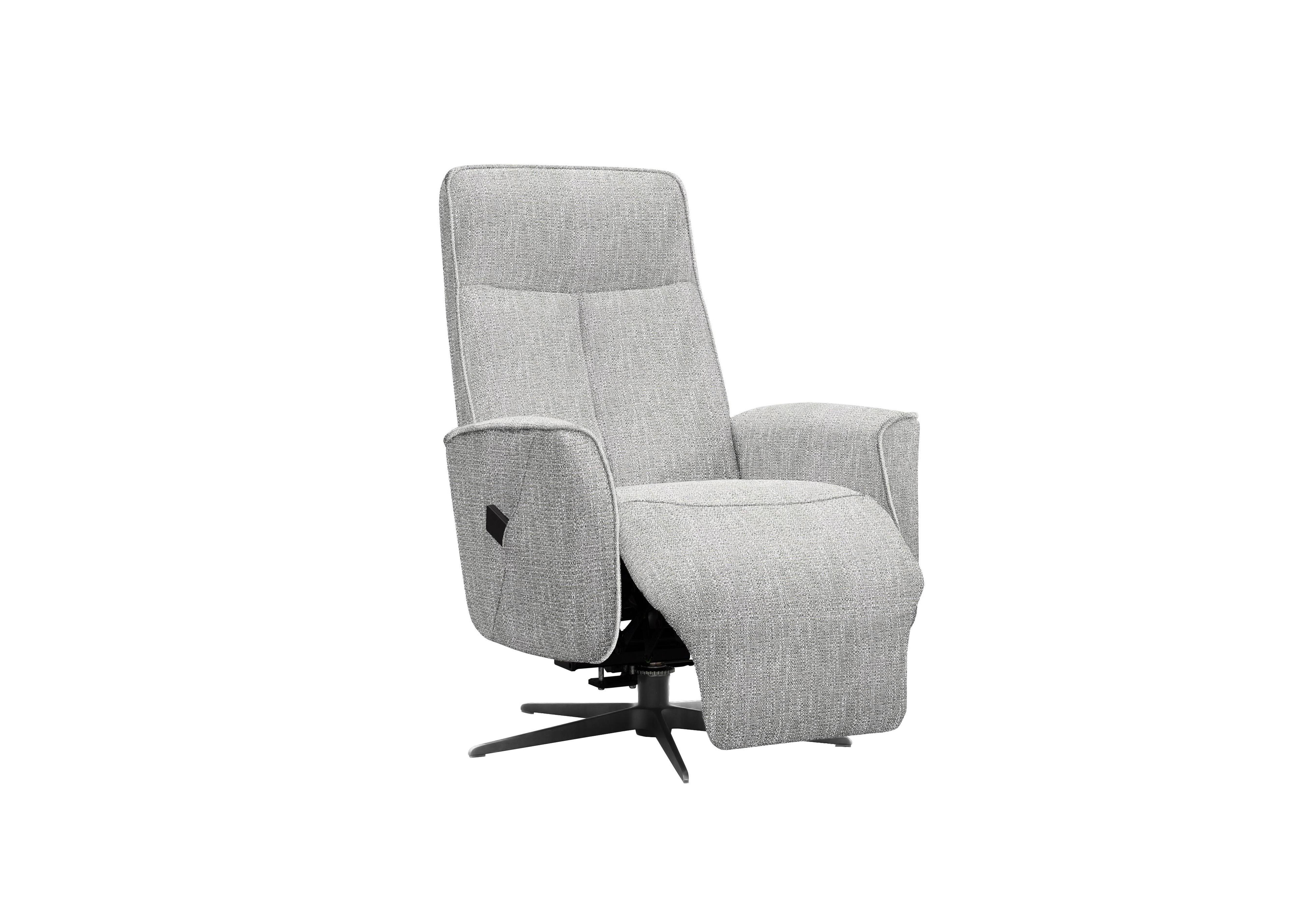 Maribo Fabric Lift and Rise Power Recliner Chair with Power Headrest and Black Base in B134 Libby Cloud on Furniture Village