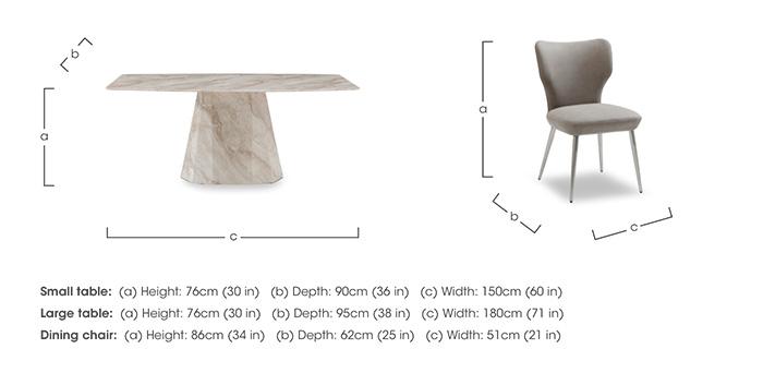 Elegante Dining Table and 4 Dining Chairs in  on Furniture Village