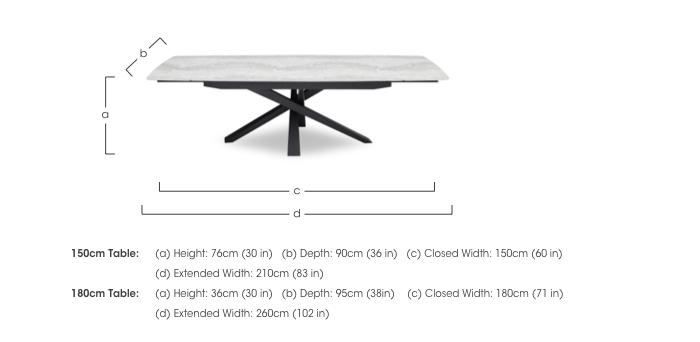 Germain Extending Dining Table in  on Furniture Village