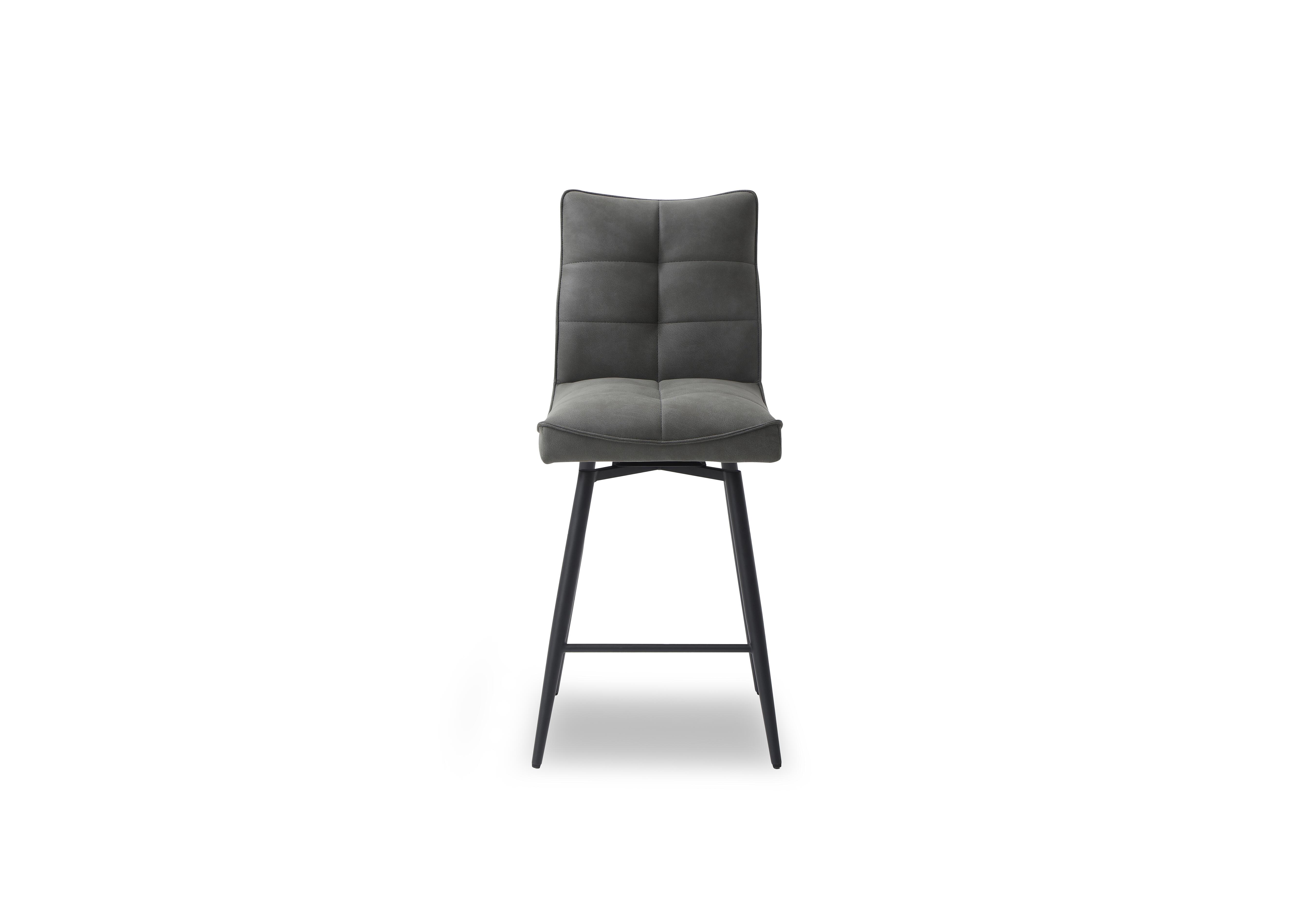 Germain Swivel Bar Stool in Charcoal on Furniture Village