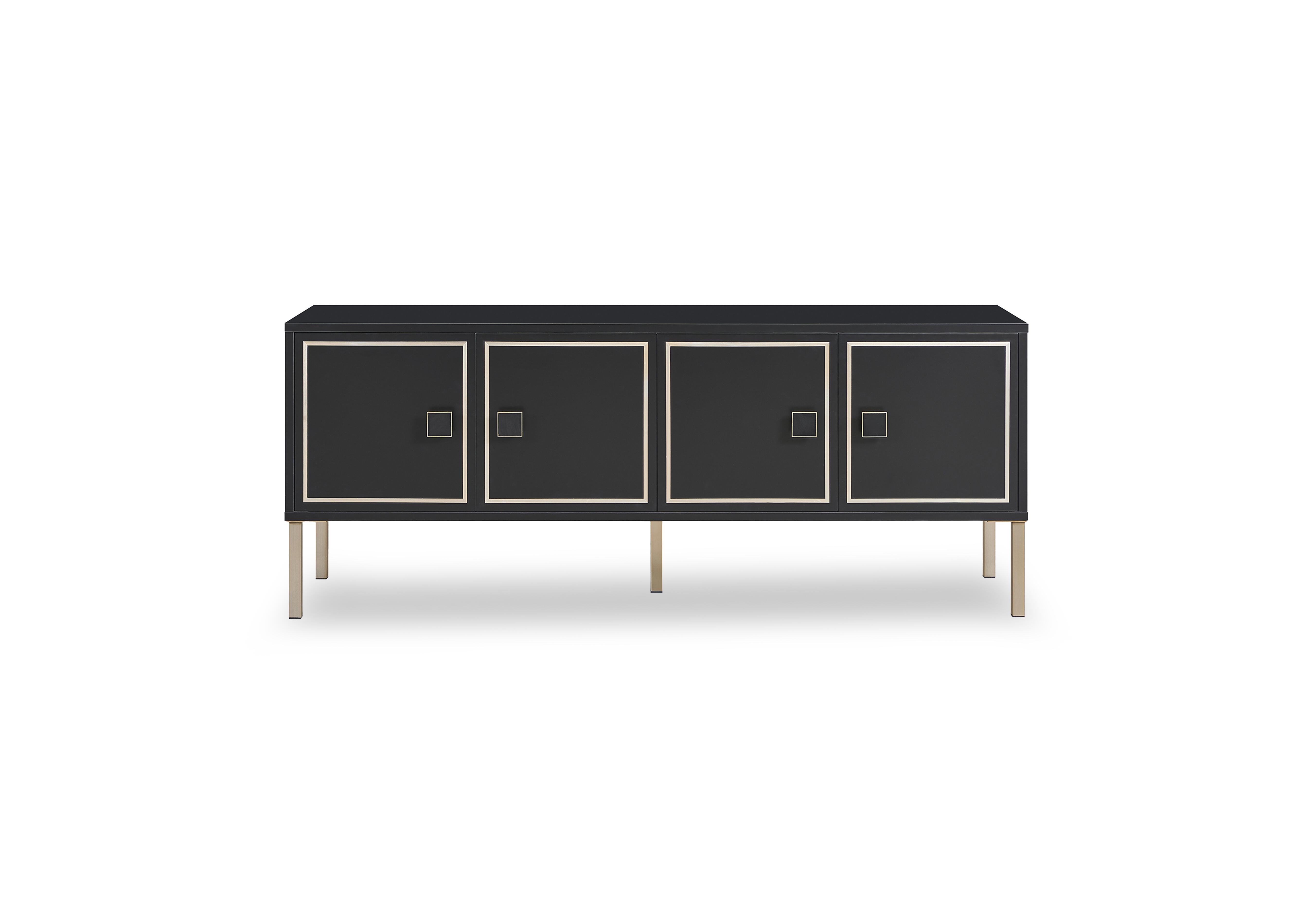 Cole TV Unit in Black on Furniture Village
