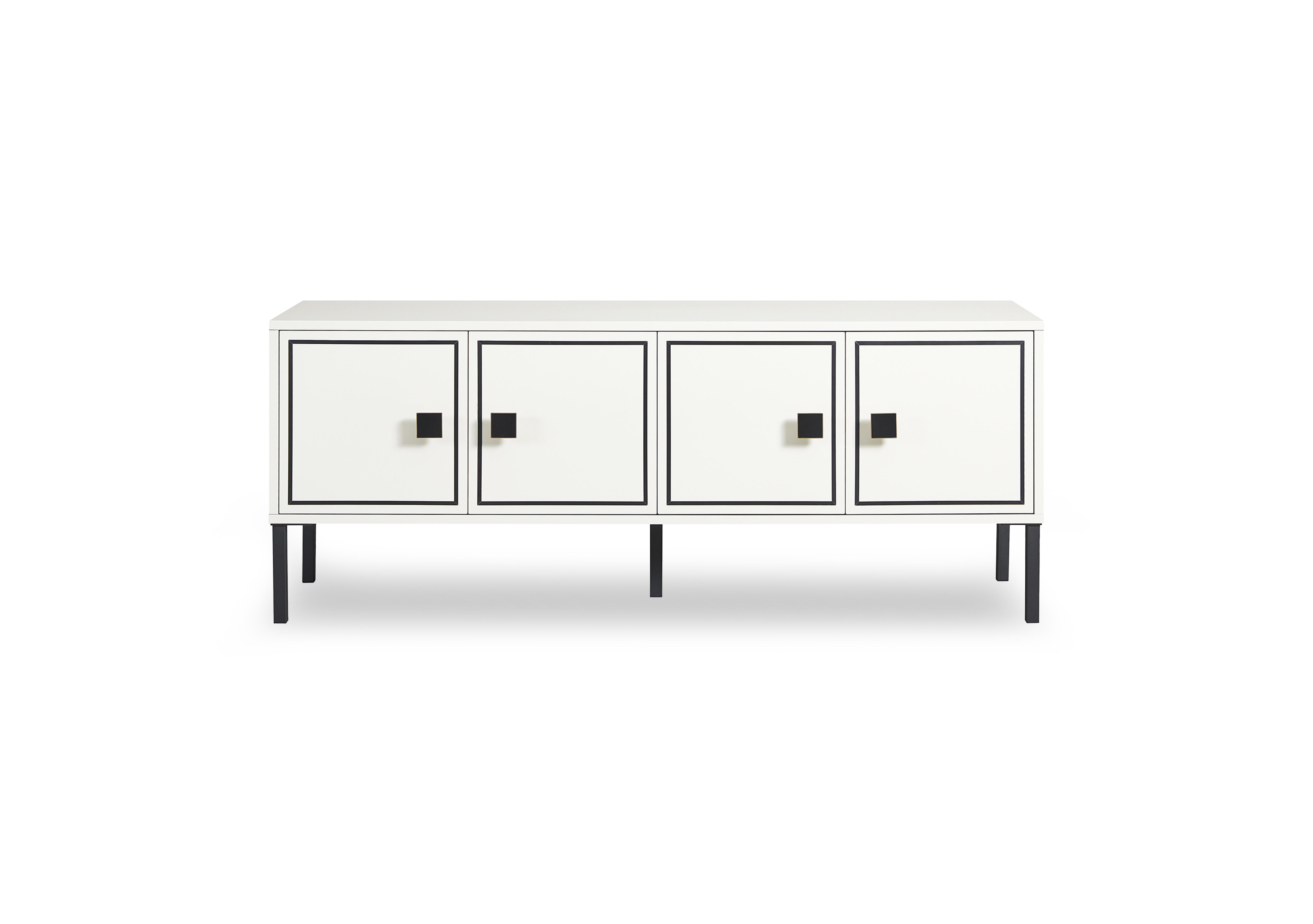 Cole TV Unit in White on Furniture Village