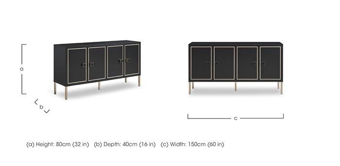 Cole 4 Door Sideboard in  on Furniture Village