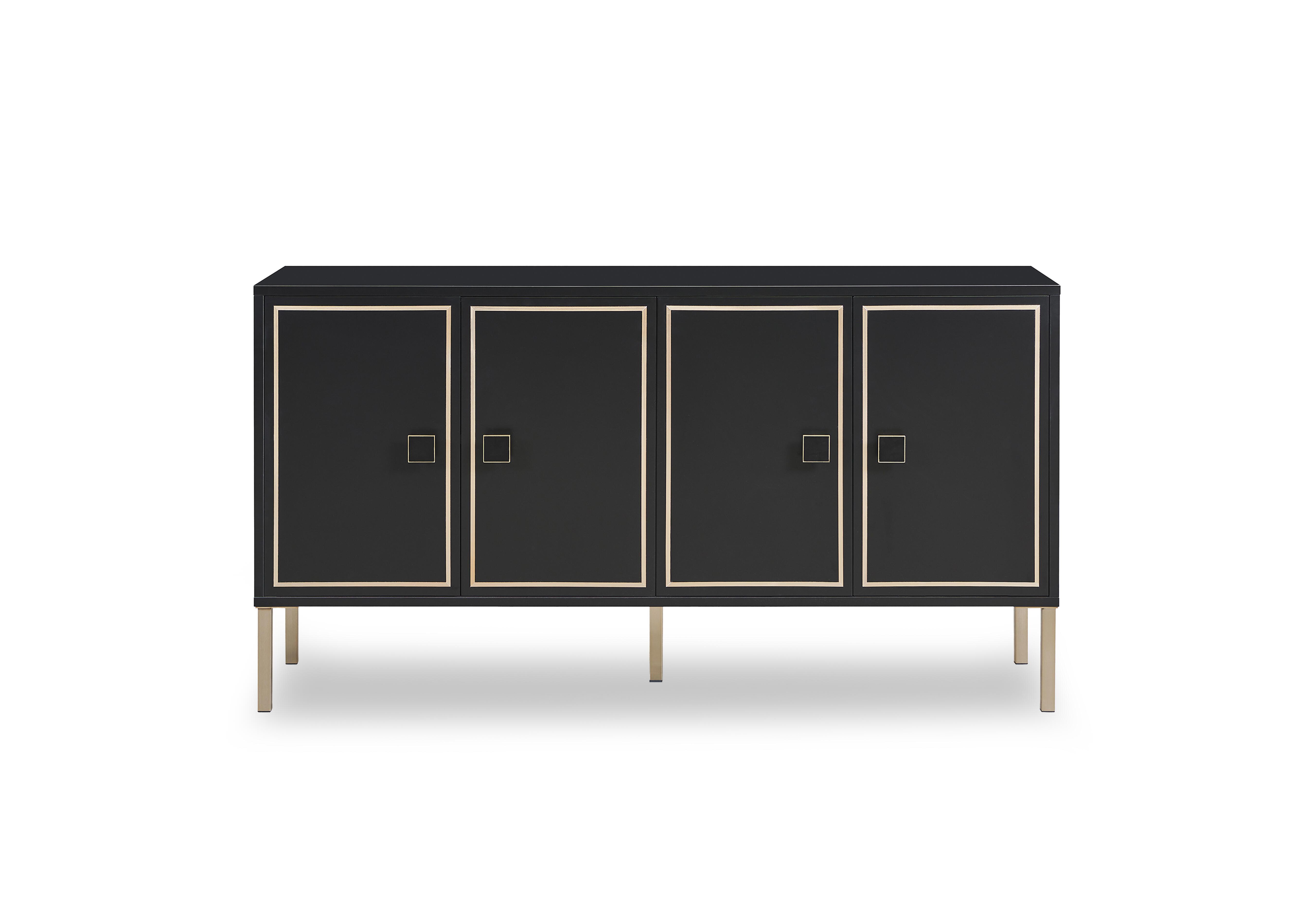 Cole 4 Door Sideboard in Black on Furniture Village