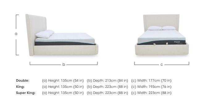 Dior End Ottoman Bed Frame in  on Furniture Village