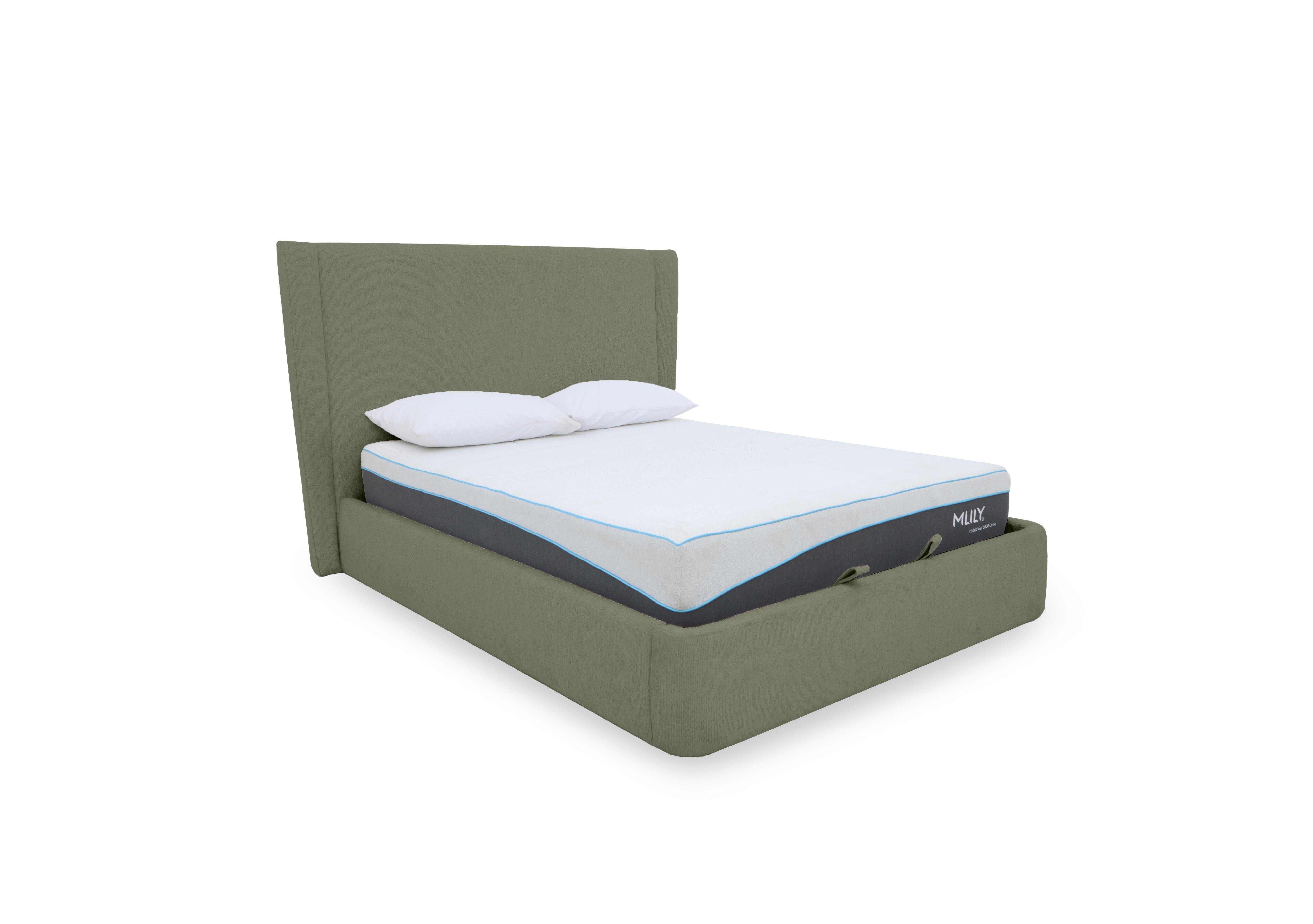 Dior End Ottoman Bed Frame in Forest Green on Furniture Village