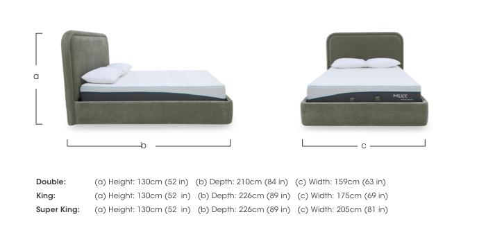 Laurent End Ottoman Bed Frame in  on Furniture Village