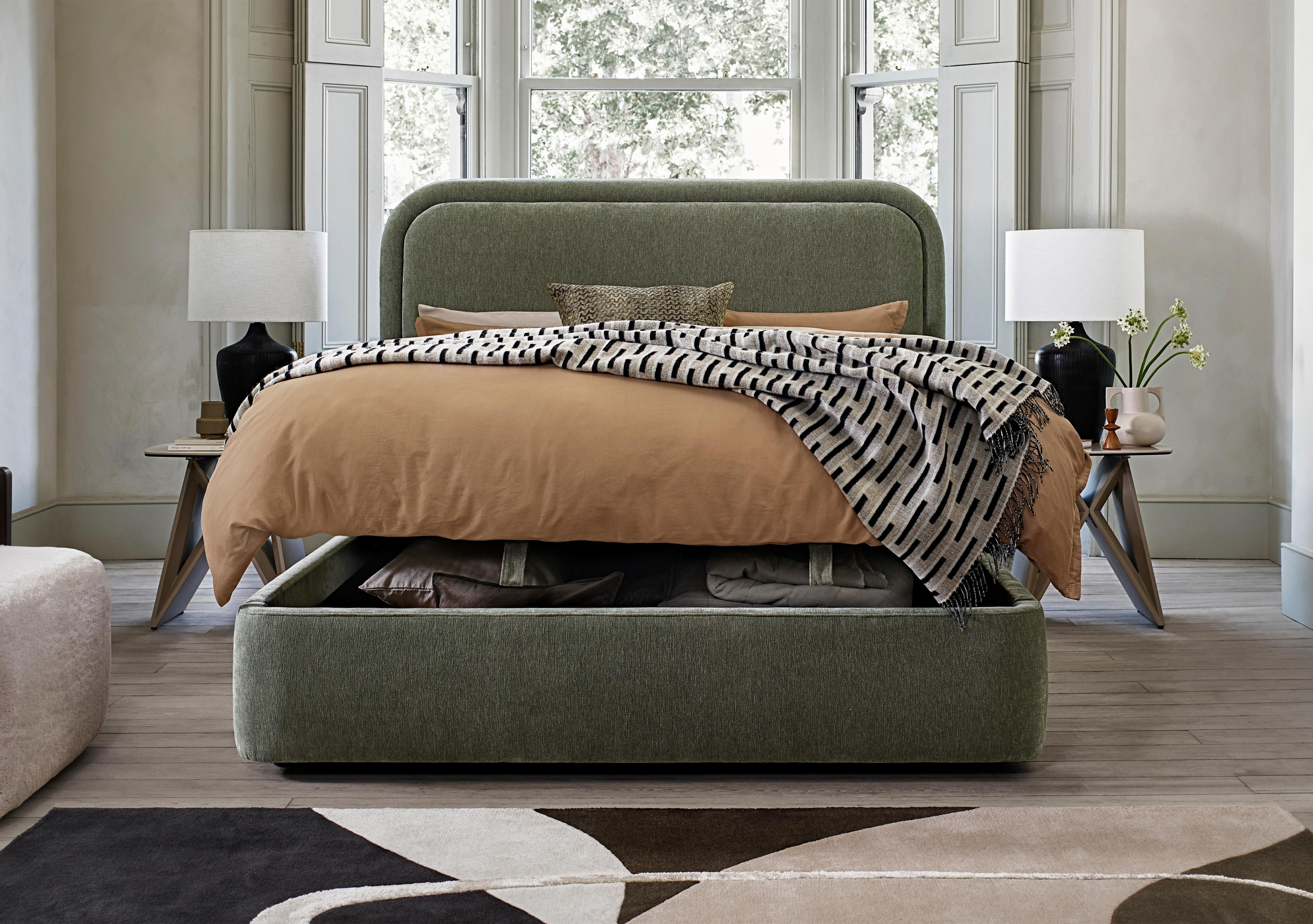Laurent Manual End Ottoman Bed Frame in  on Furniture Village