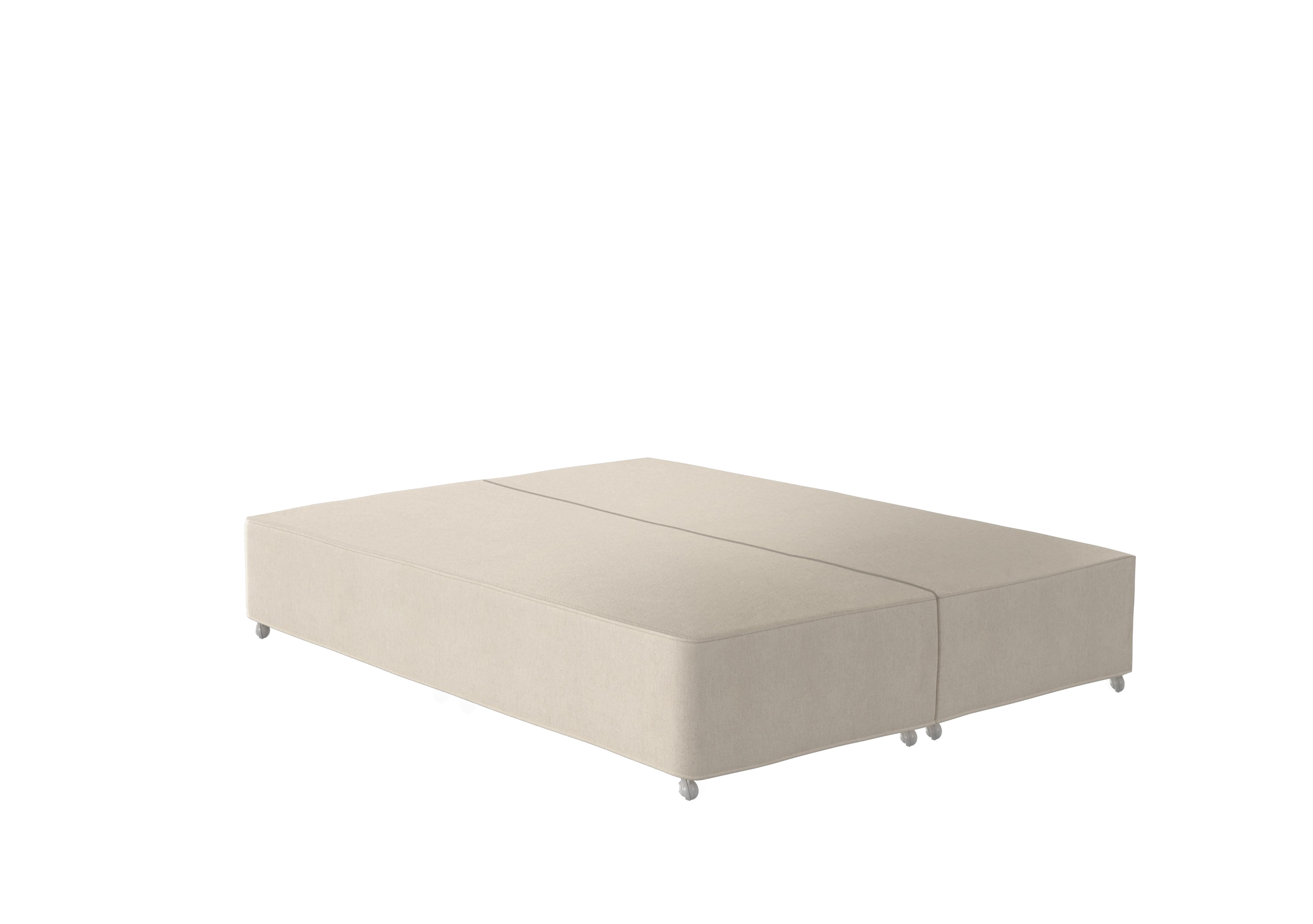 De Luxe Divan Base in 750 Chain Weave Fawn on Furniture Village