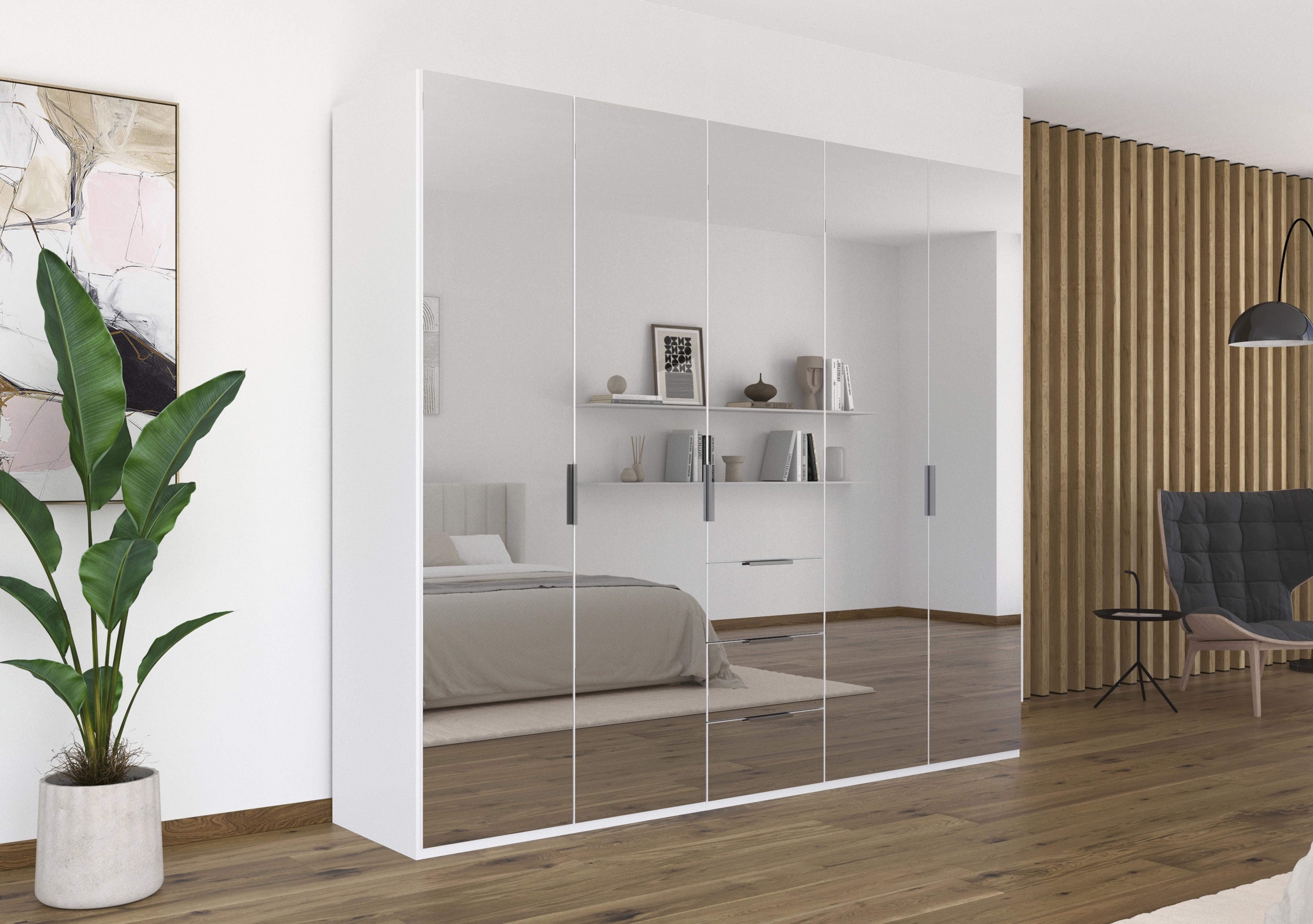 Formes 5 Door Bifold Combi Mirror Wardrobe in  on Furniture Village