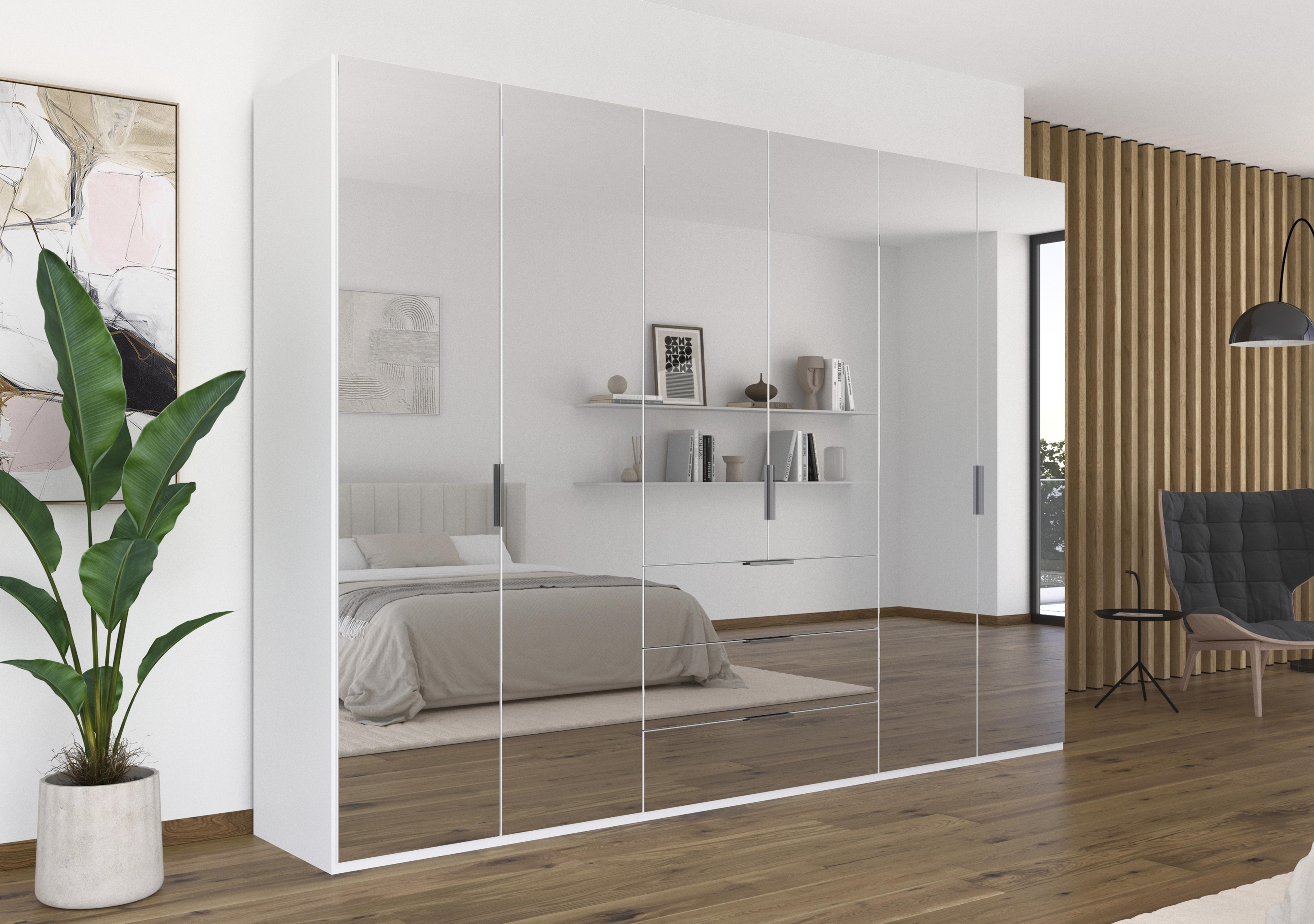Formes 6 Door Bifold Combi Mirror Wardrobe in  on Furniture Village