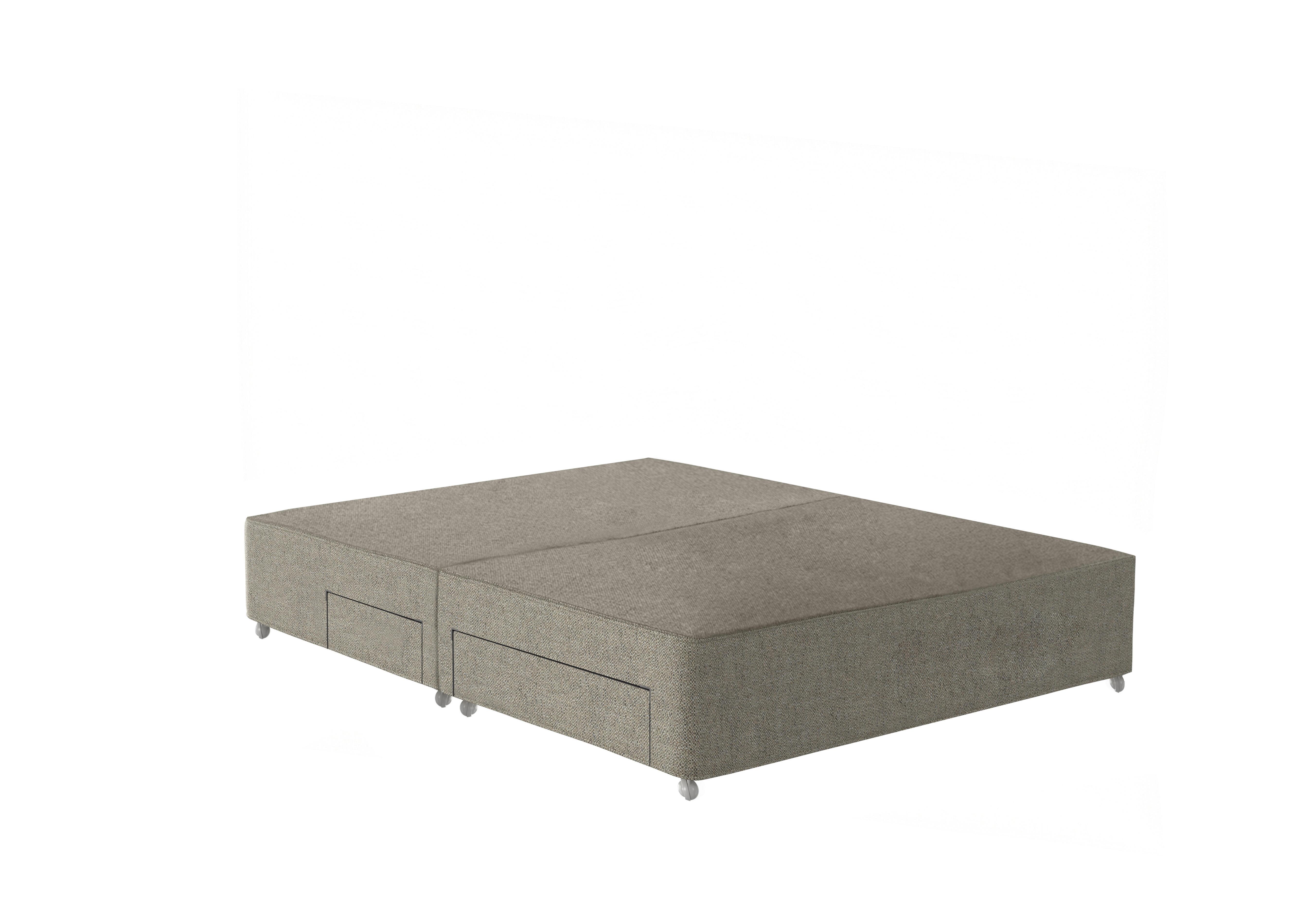 Luxe II Divan Base in 2150 Boucle Stone on Furniture Village