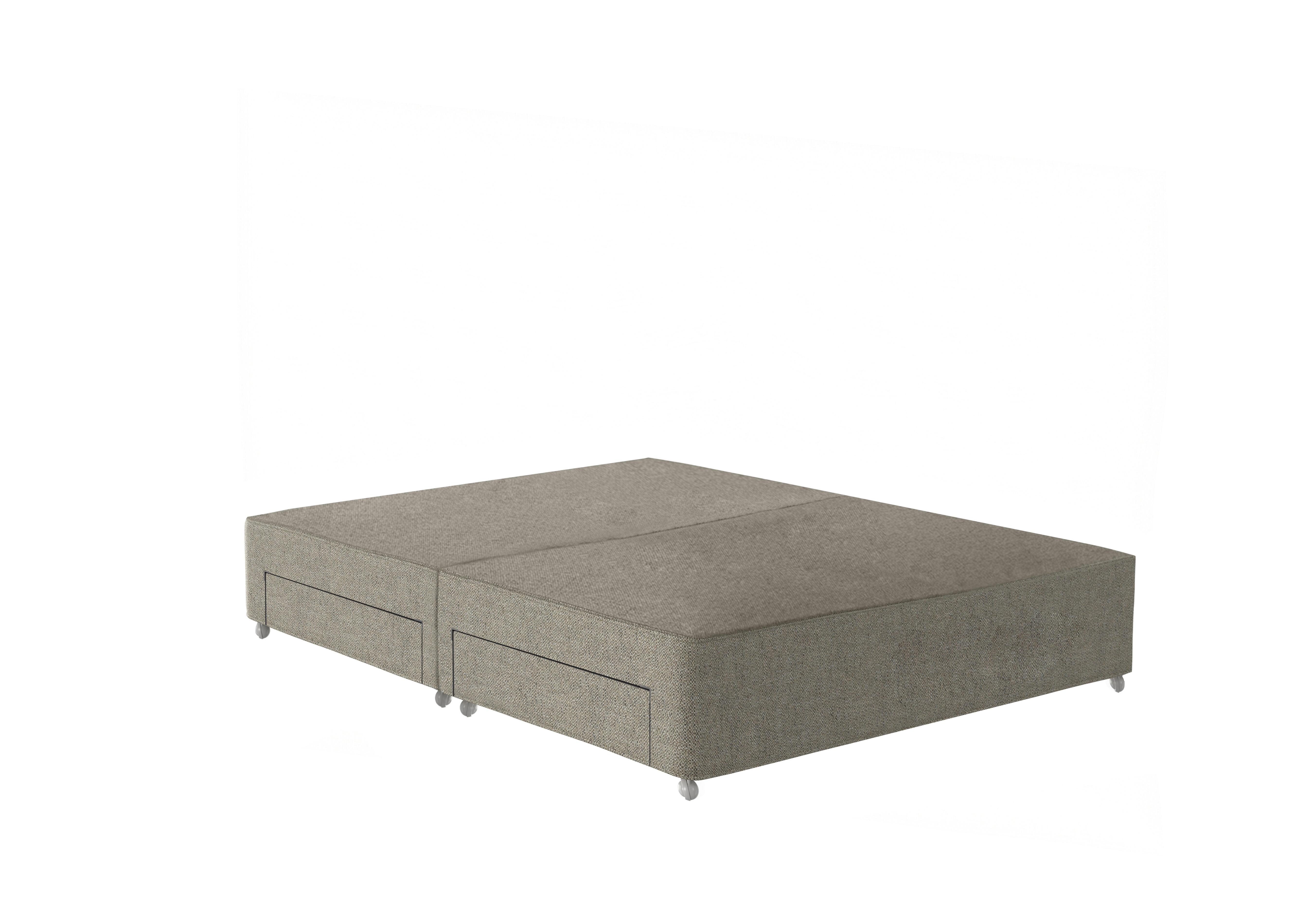 Luxe II Divan Base in 2150 Boucle Stone on Furniture Village